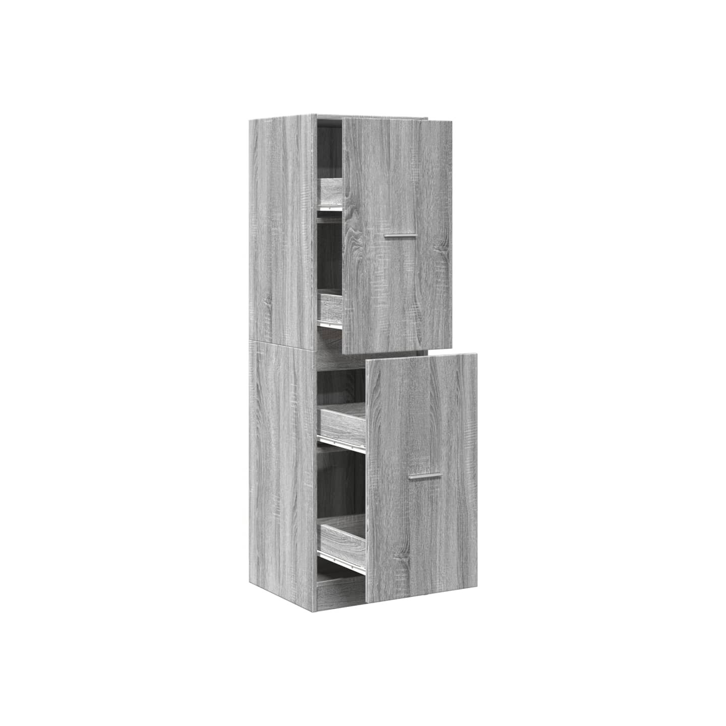 Armoire apothicaire sonoma gris 40x41x144,5cm bois d'ingénierie