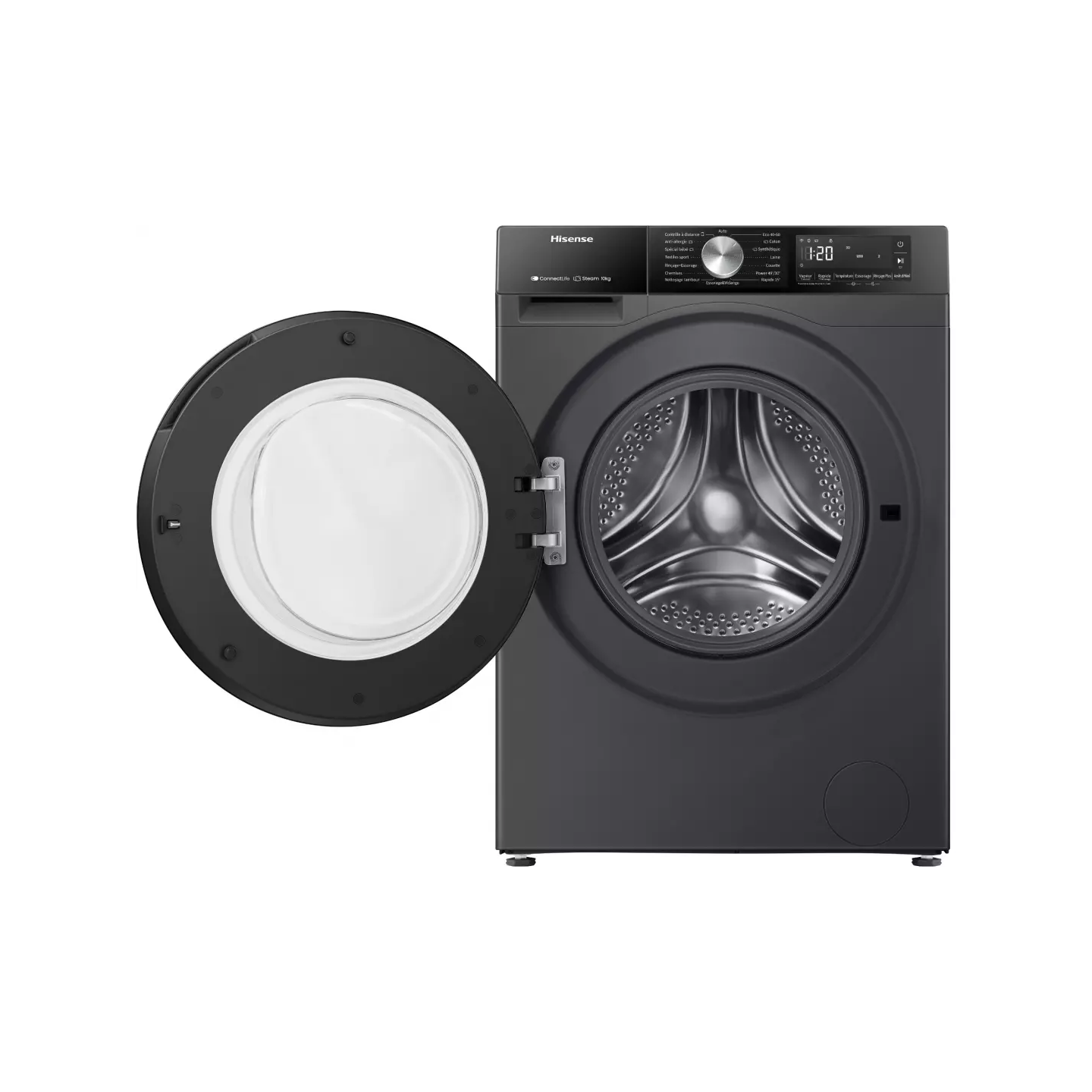 Lave-linge Hisense WF3S1043BB3 10,5 kg 1400 tr noir WiFi | Nimestore