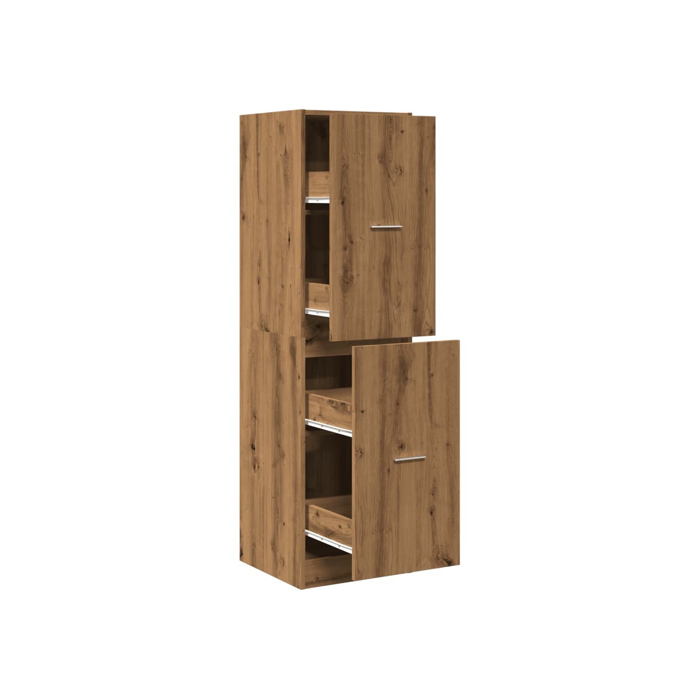 Armoire d'apothicaire chêne artisanal bois d'ingénierie