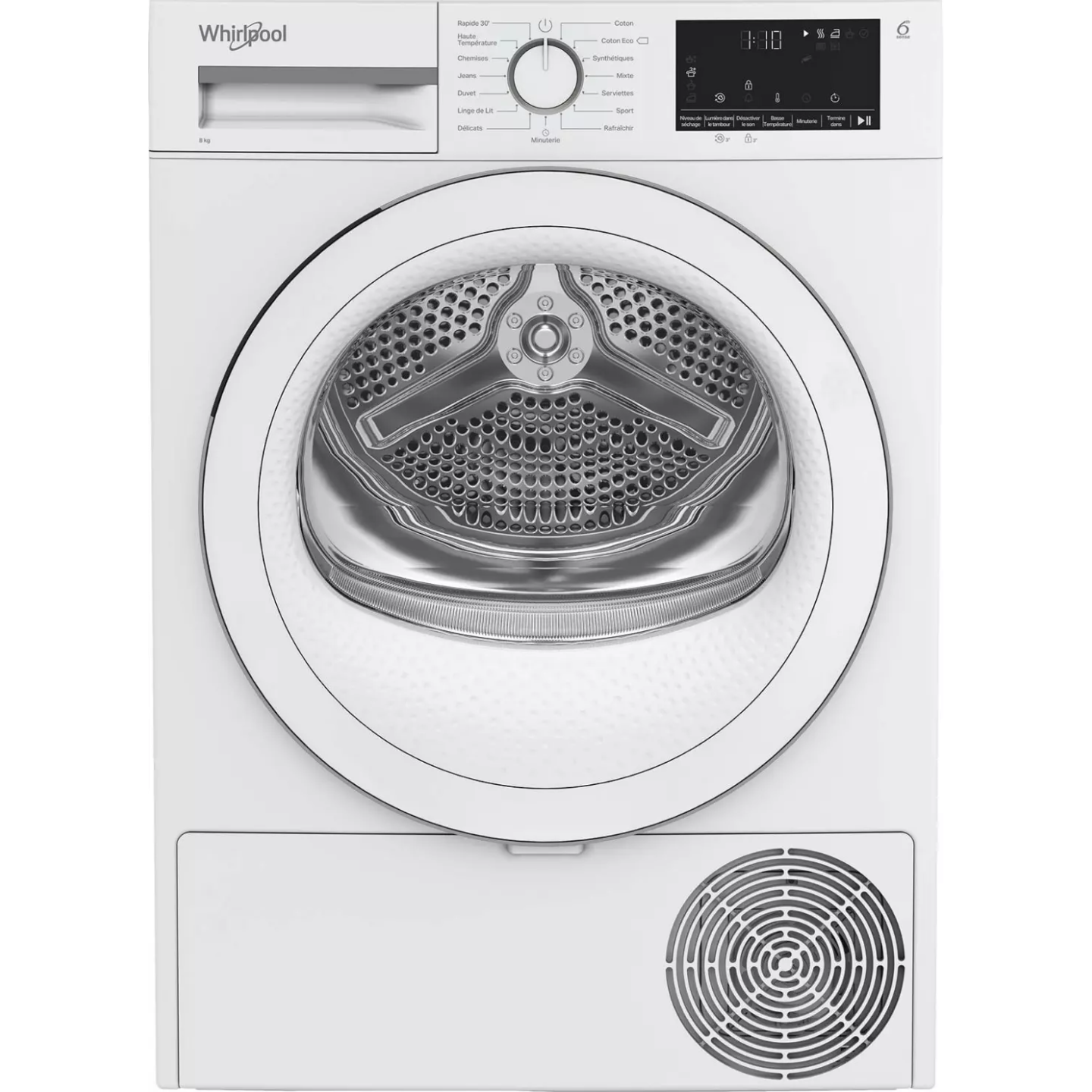Sèche-linge Whirlpool CWSD83MWWSFR 8 kg pompe à chaleur | Nimestore