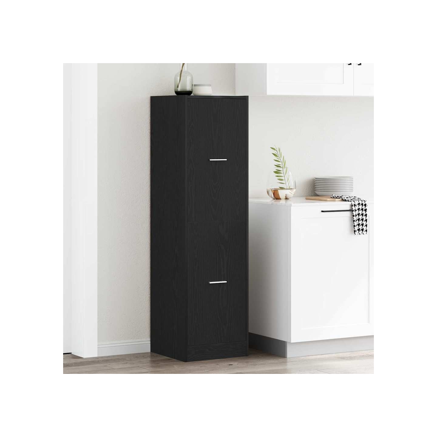 Armoire de Pharmacie Motif Motif 40 x 41 x 144,5 cm Chêne noir