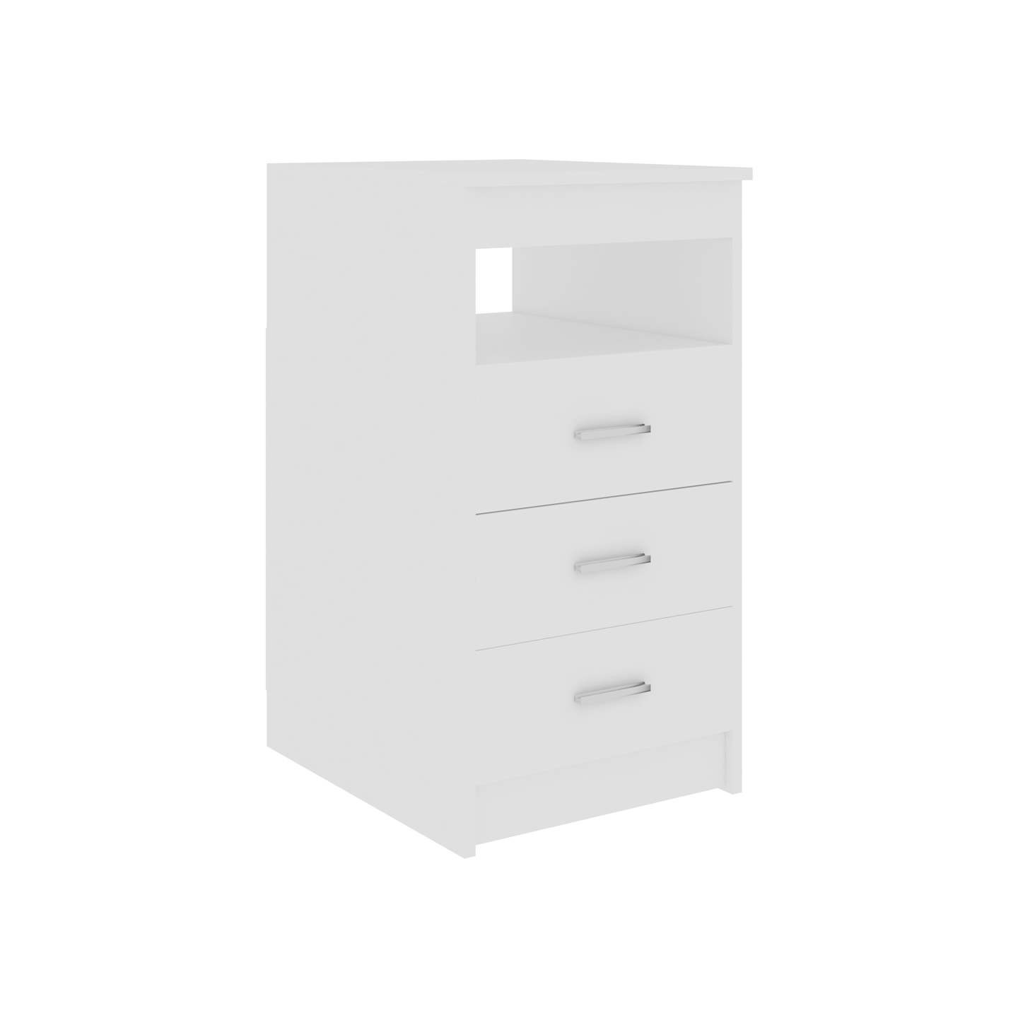 Armoire à tiroirs Blanc 40x50x76 cm Bois d'ingénierie