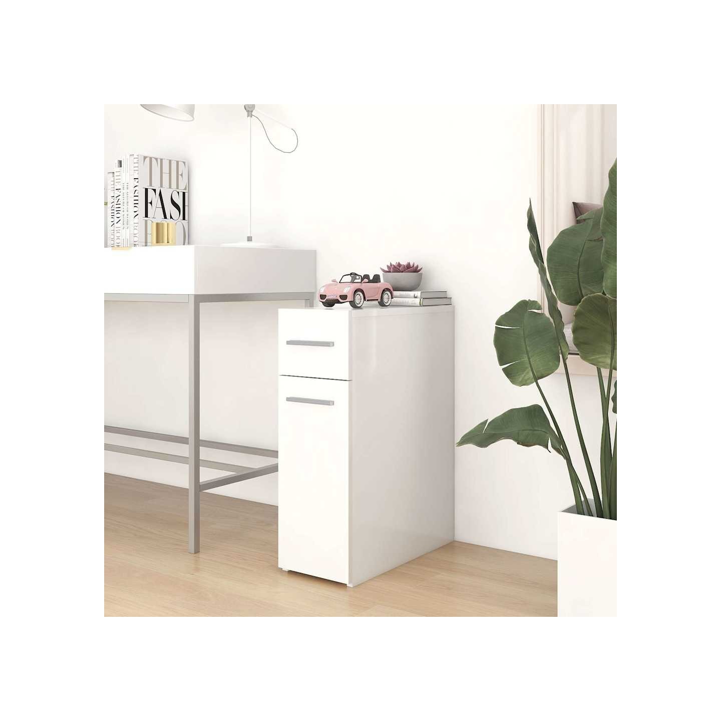 Armoire d'apothicaire Blanc 20x45,5x60 cm Bois d’ingénierie