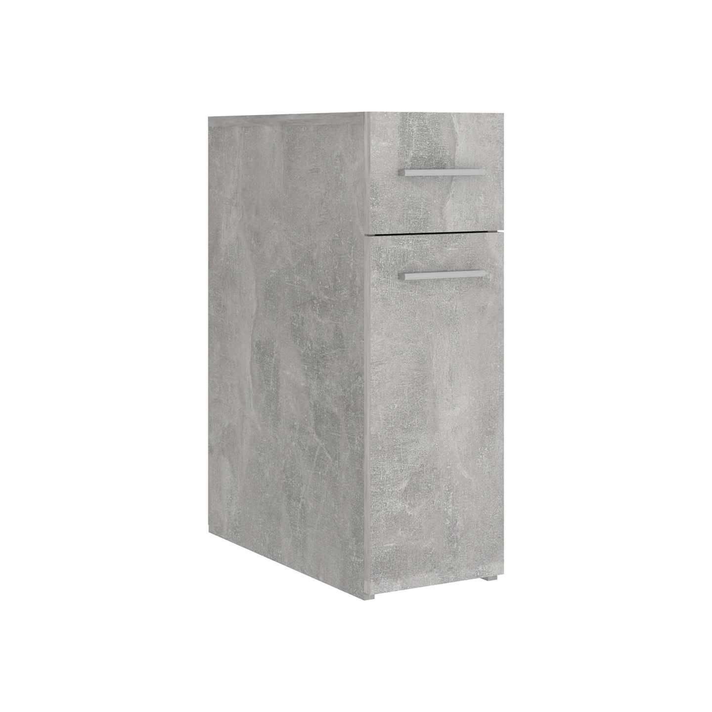 Armoire d'apothicaire Gris béton 20x45,5x60 cm Bois ingénierie