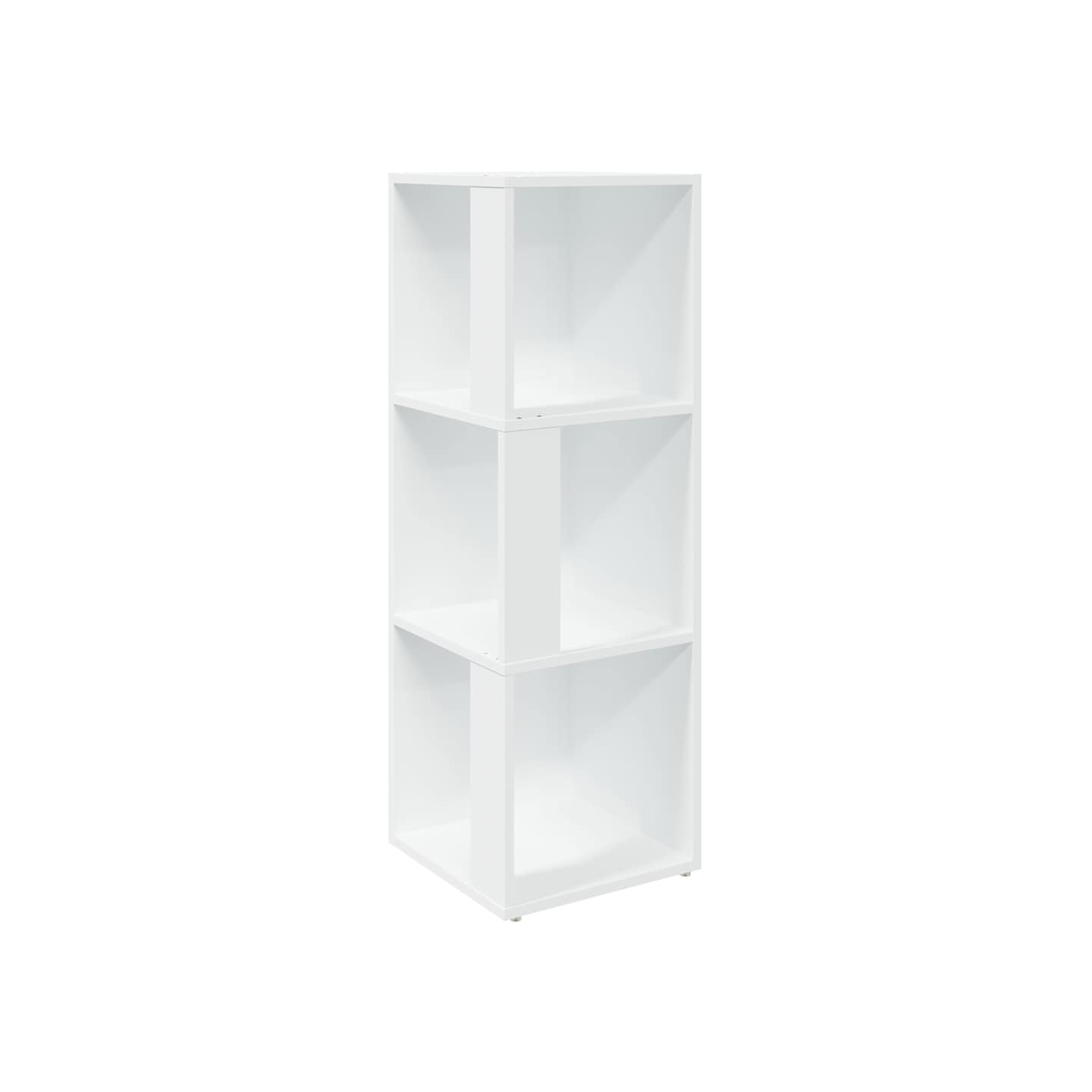 Armoire d'angle Blanc 33x33x100 cm Bois d'ingénierie