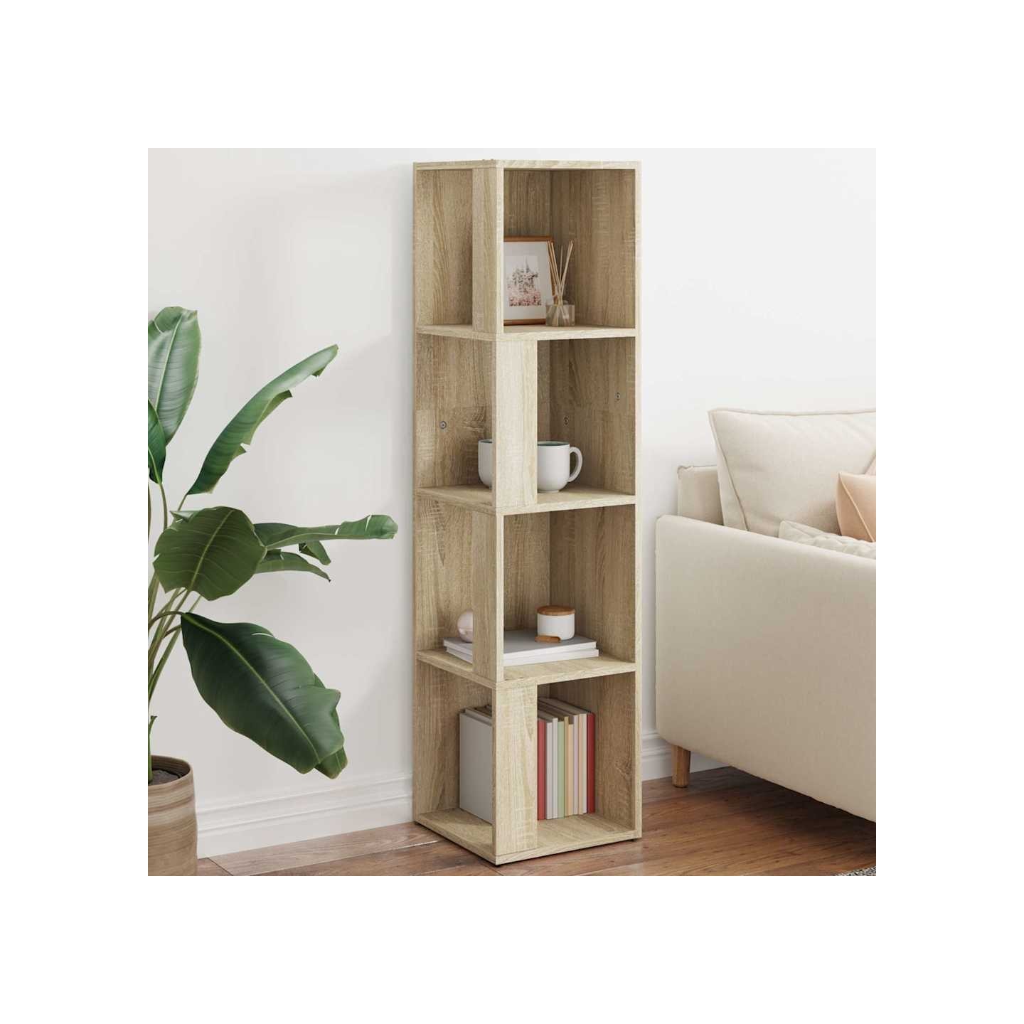 Armoire d'angle Chêne sonoma 33x33x132 cm Bois d’ingénierie