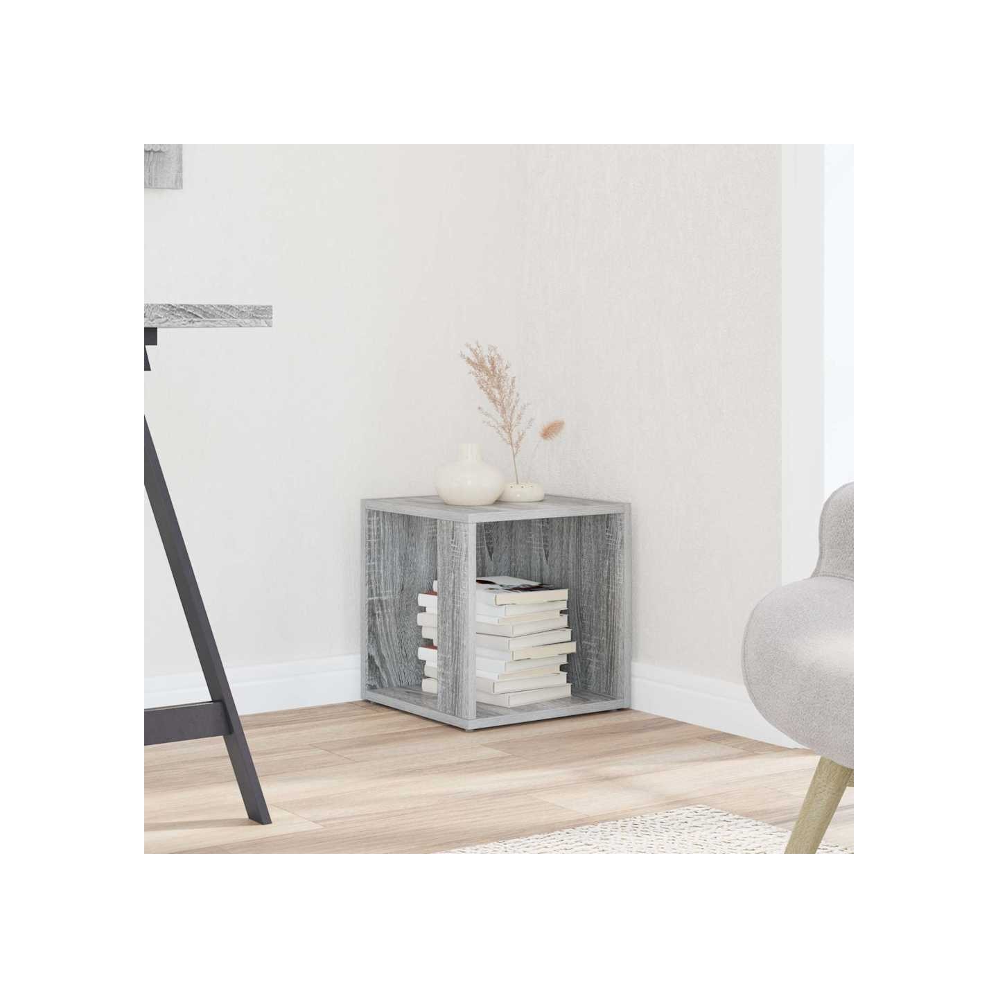 Table d'appoint Sonoma gris 33x33x34,5 cm Bois d'ingénierie