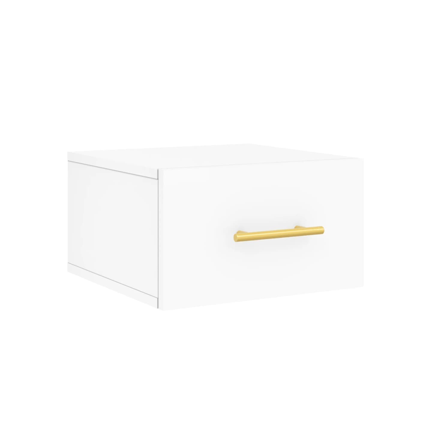 Table de chevet murale blanc 35x35x20 cm