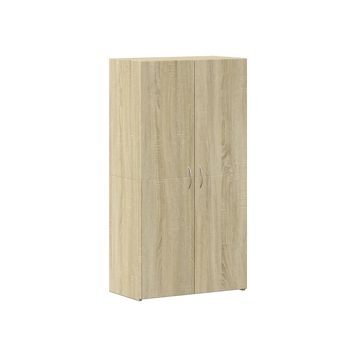 Armoire de classement chêne sonoma 60x32x115 cm bois ingénierie