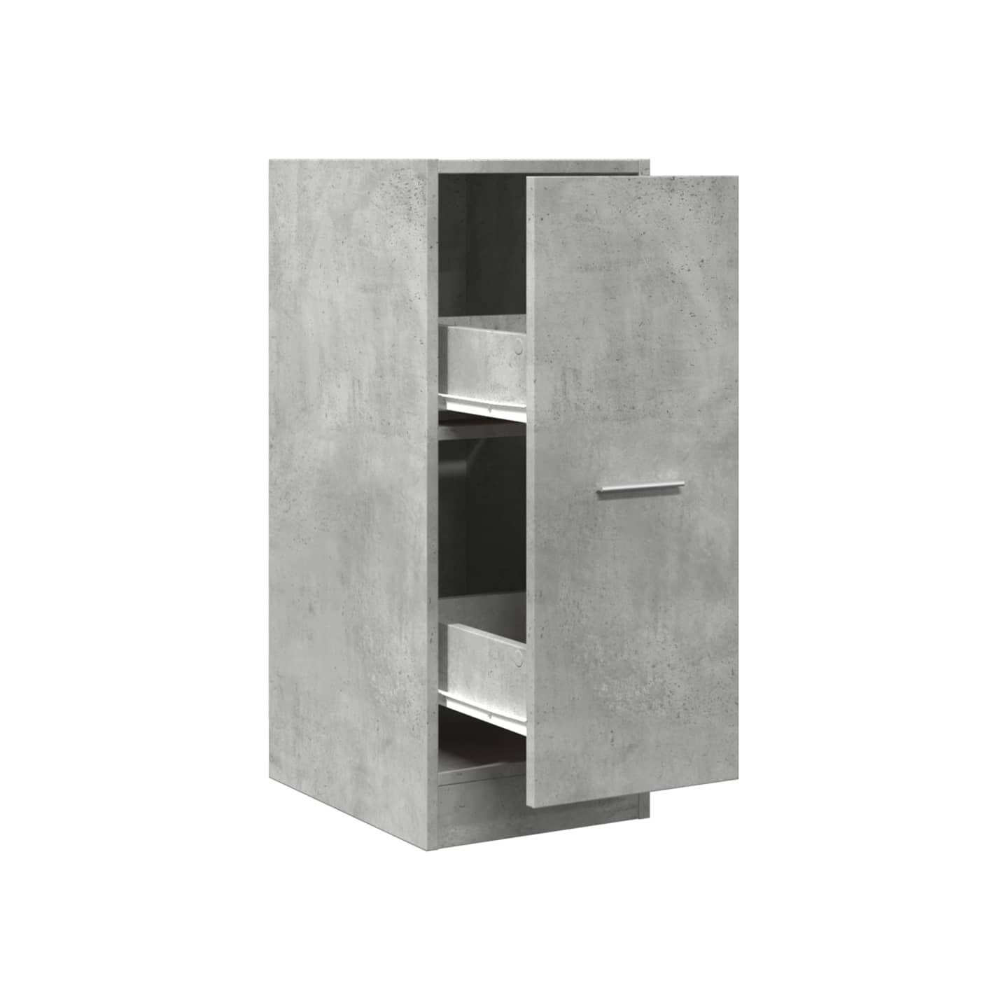 Armoire d'apothicaire gris béton 30x41x77,5cm bois d'ingénierie