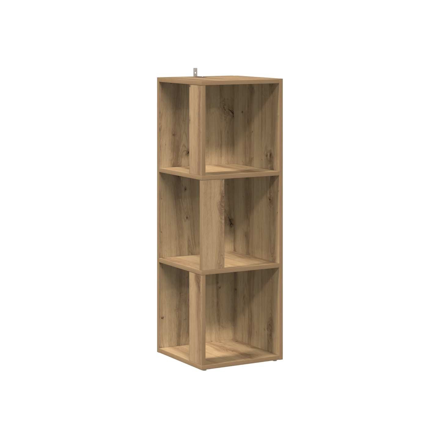 Armoire d'angle chêne artisanal 33x33x100 cm bois d'ingénierie