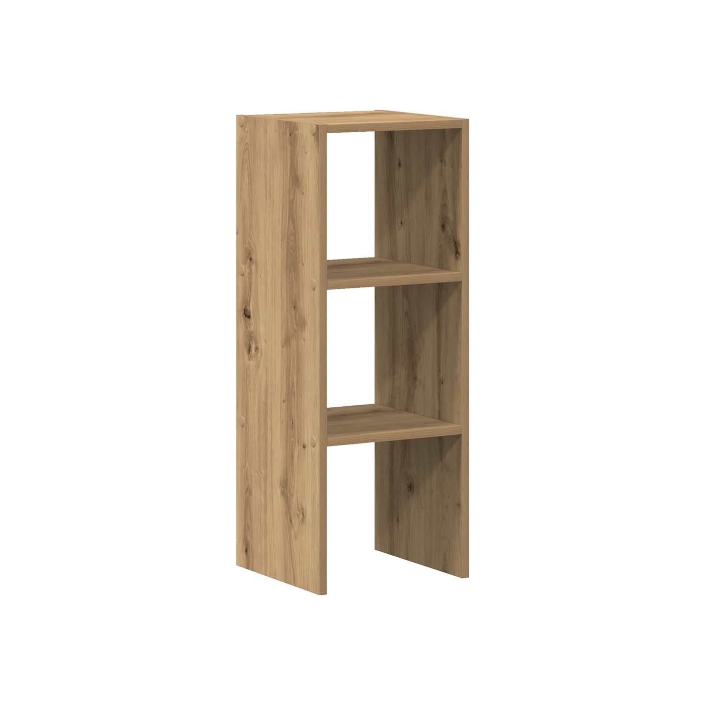 Bibliothèque empilable chêne artisanal bois d'ingénierie