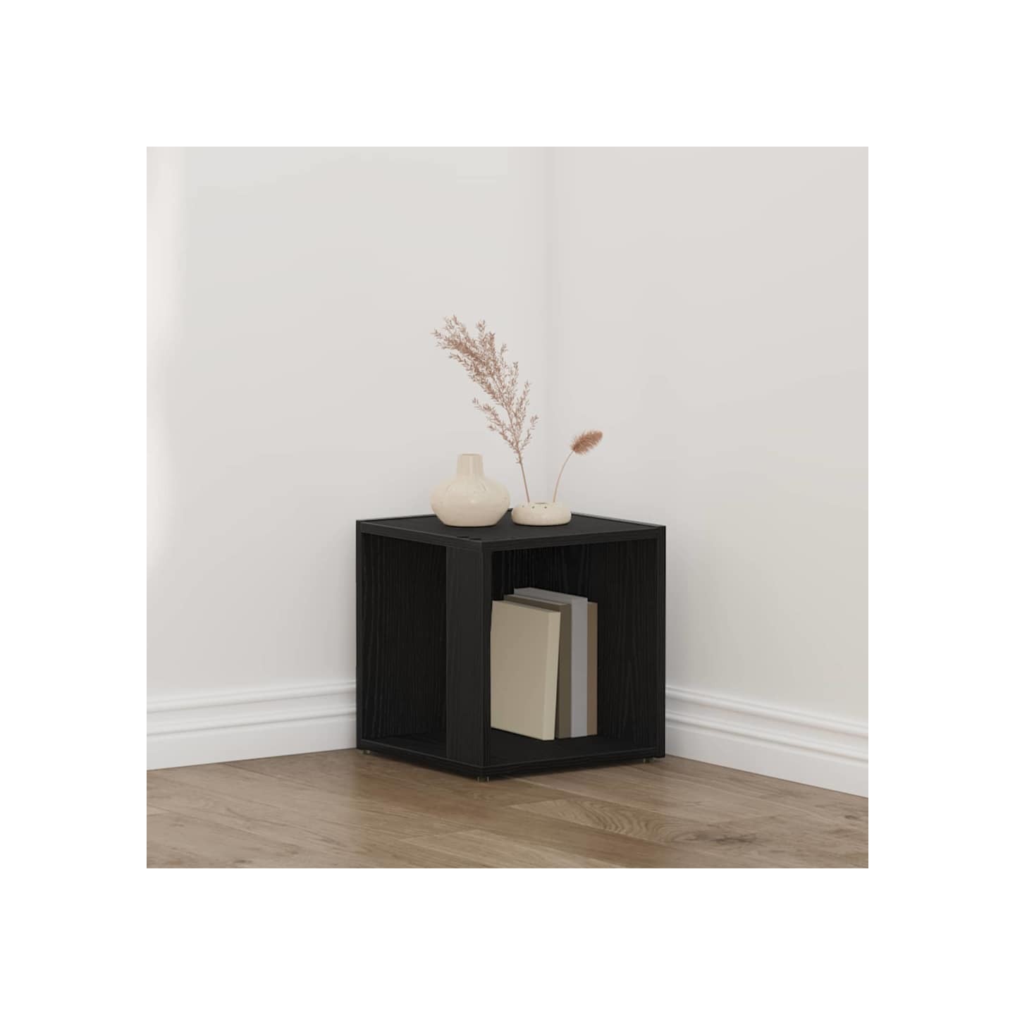 Étagères d'angle 33 x 33 x 34,5 cm Bois d'ingénierie Chêne noir