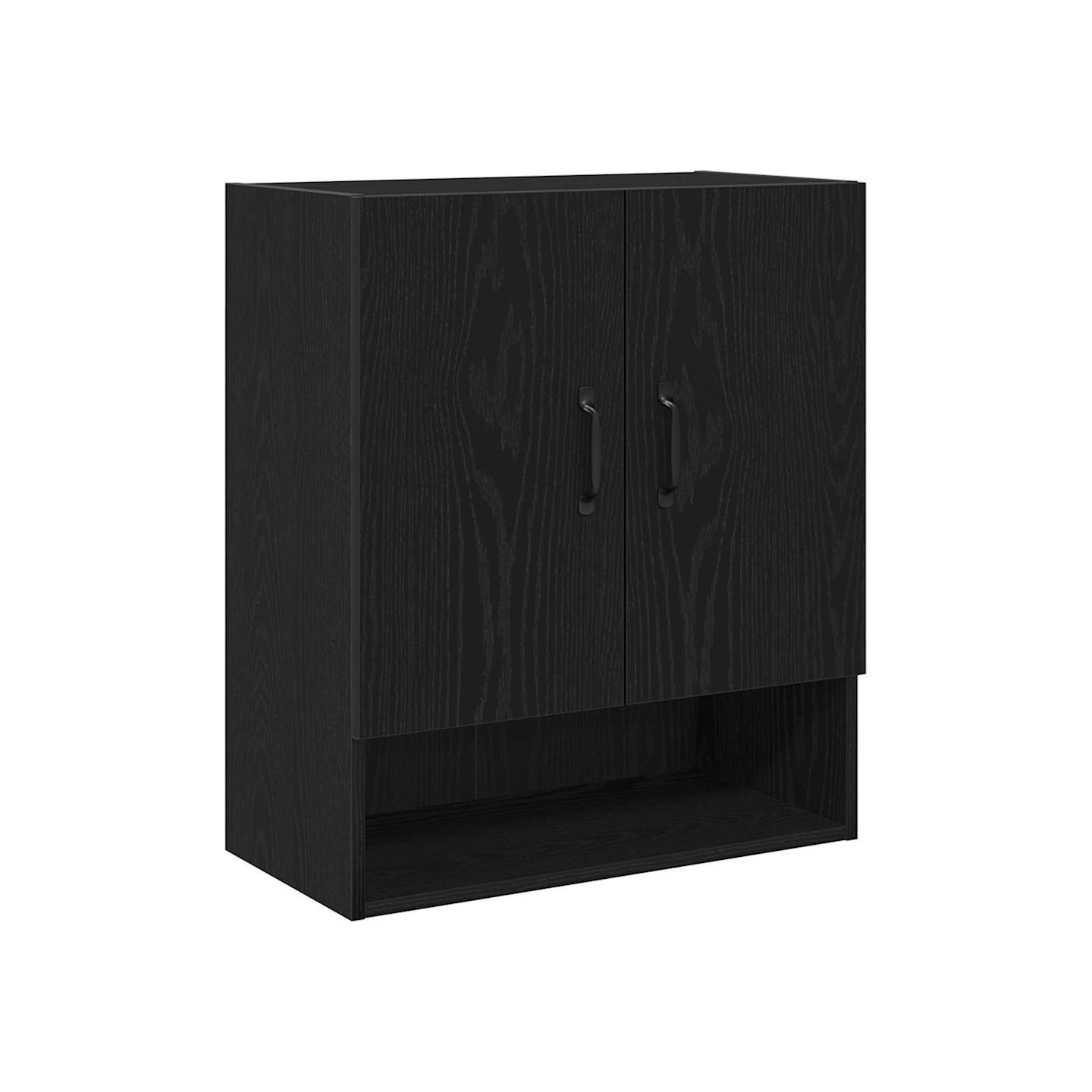Meuble mural 60 x 30 x 70 cm Bois d'ingénierie Chêne noir
