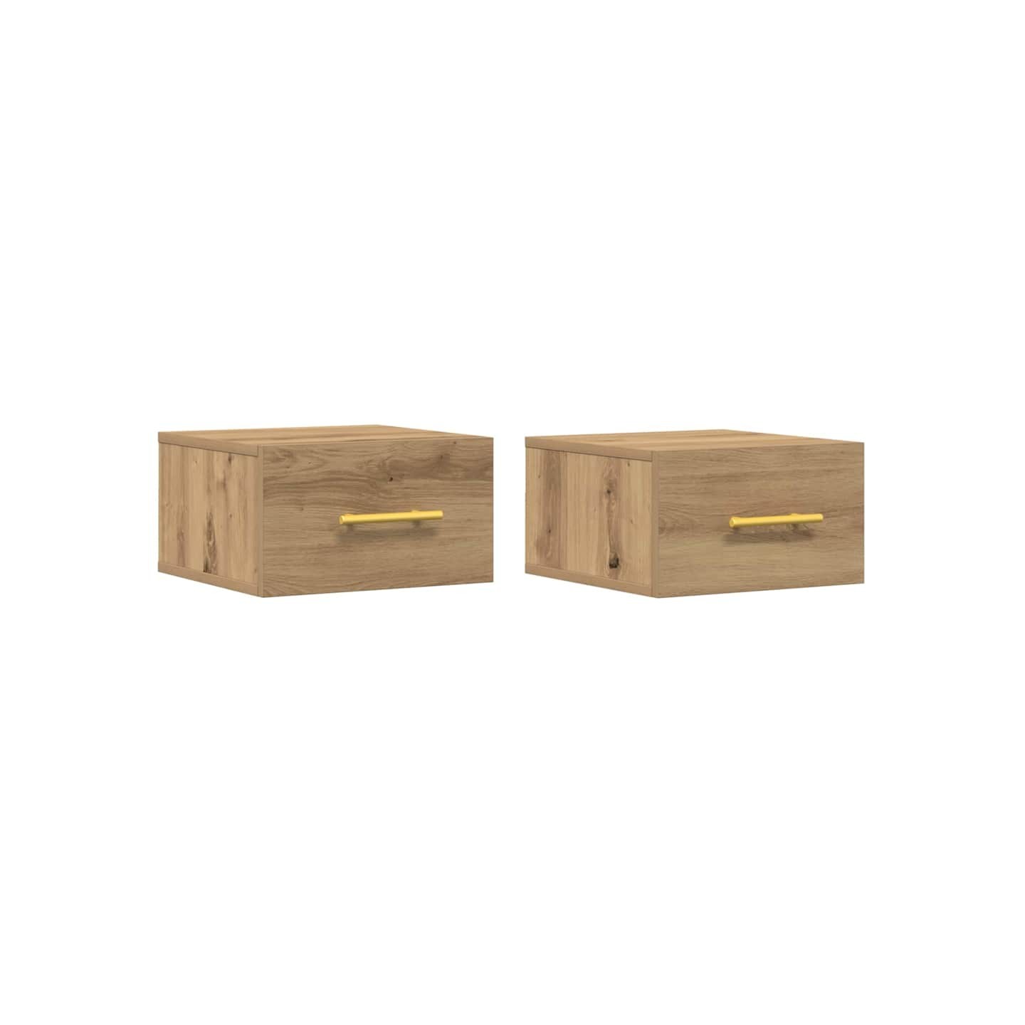 Cabinet de chevet 2 pc 35 x 35 x 20 cm Bois d'ingénierie