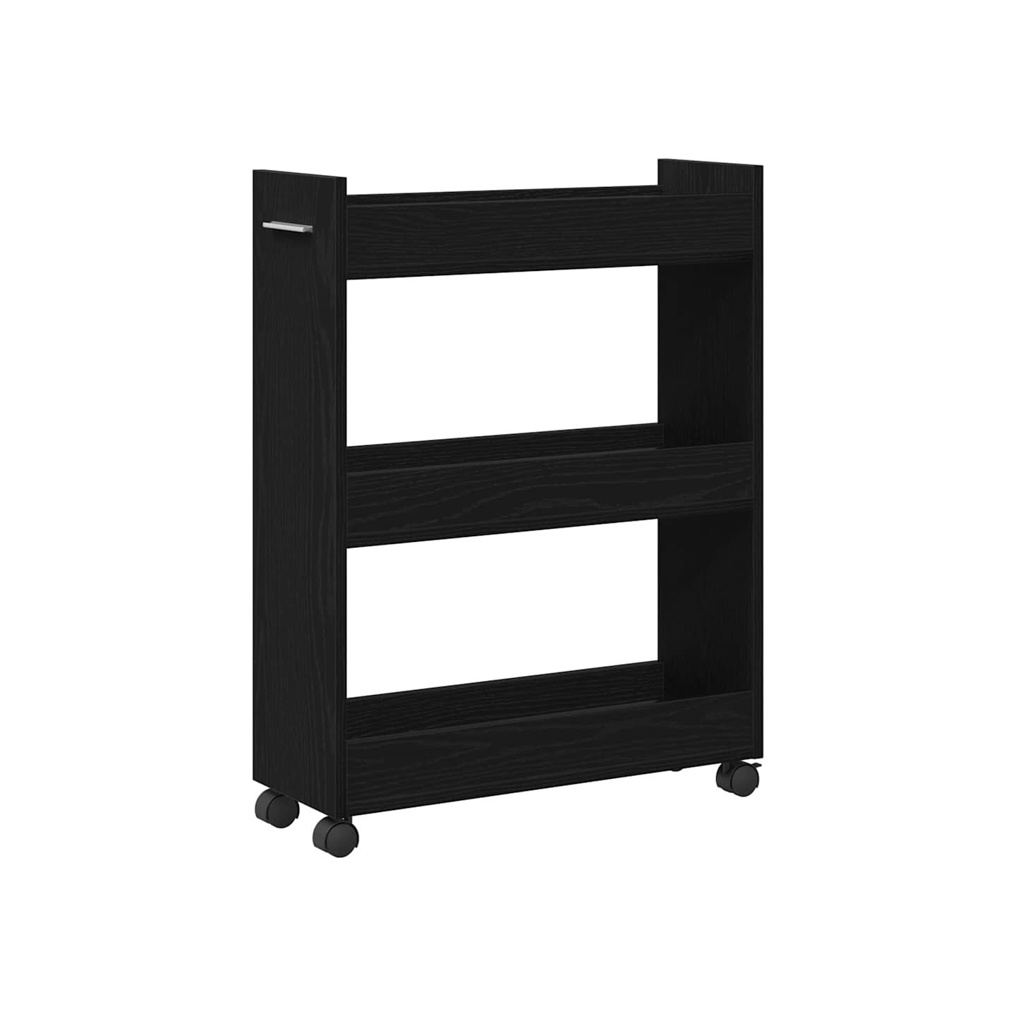 Armoire avec roue Chêne noir 60 x 22 x 79 cm