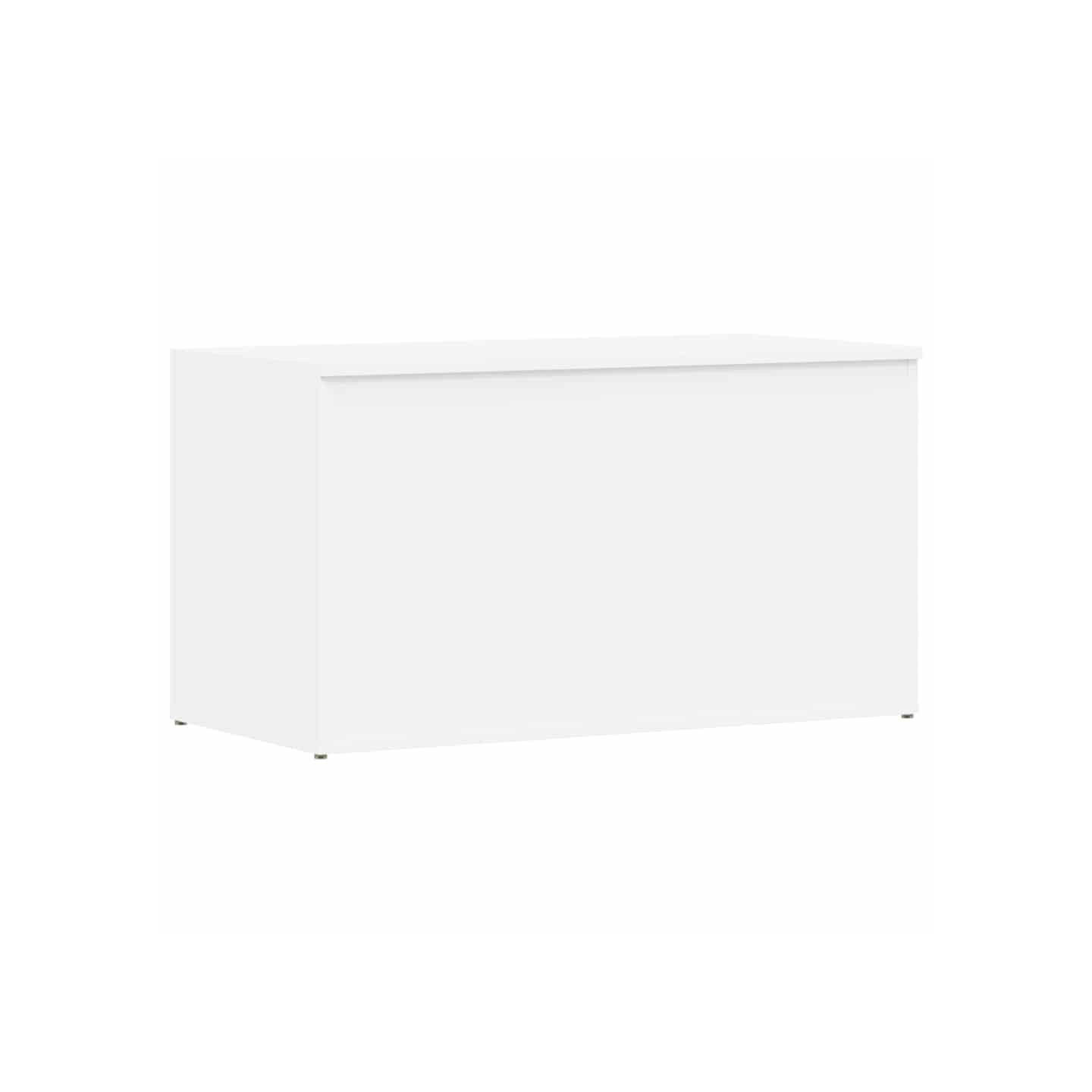 Coffre de rangement Blanc 84x42x46 cm Bois d'ingénierie