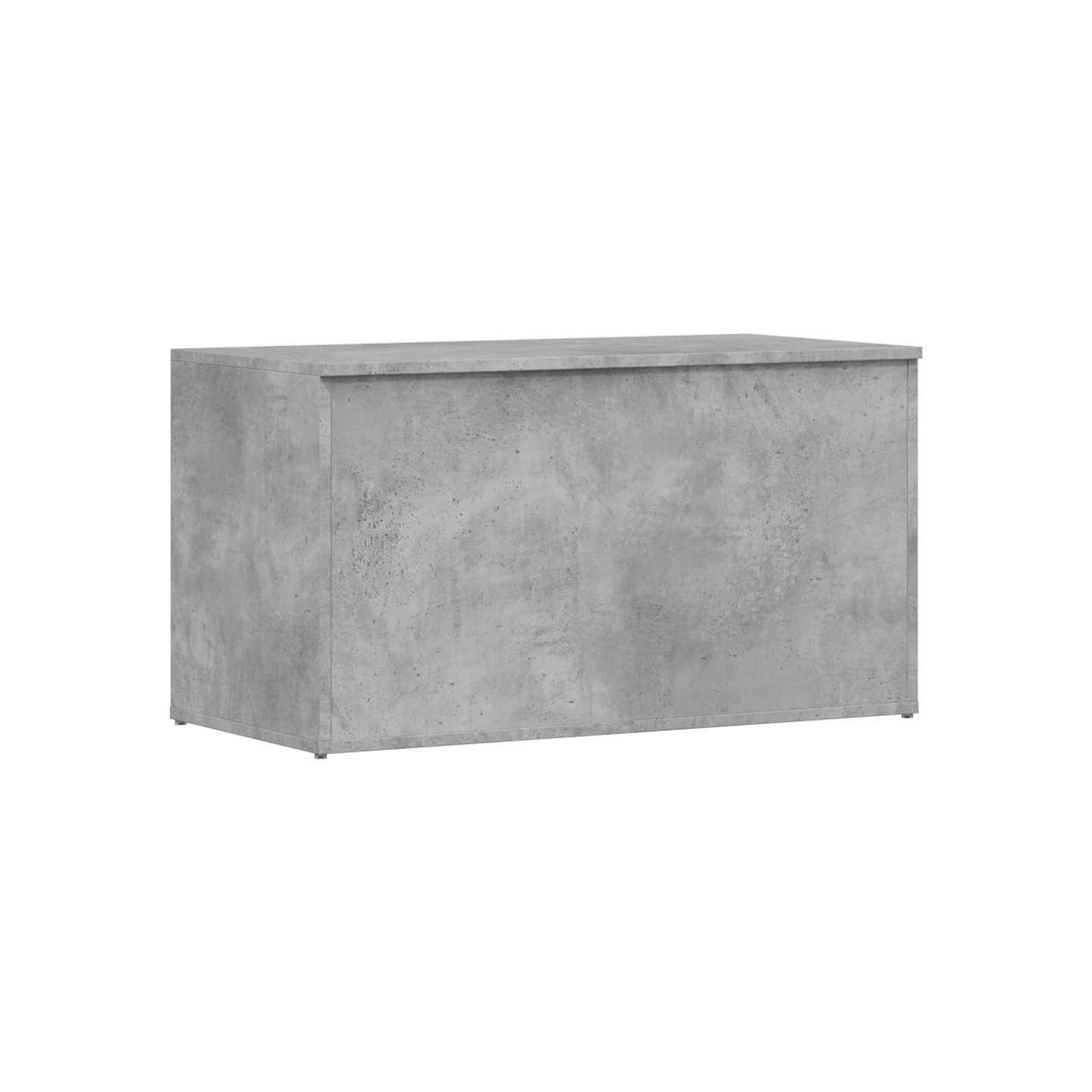 Coffre de rangement Gris béton 84x42x46 cm Bois d'ingénierie