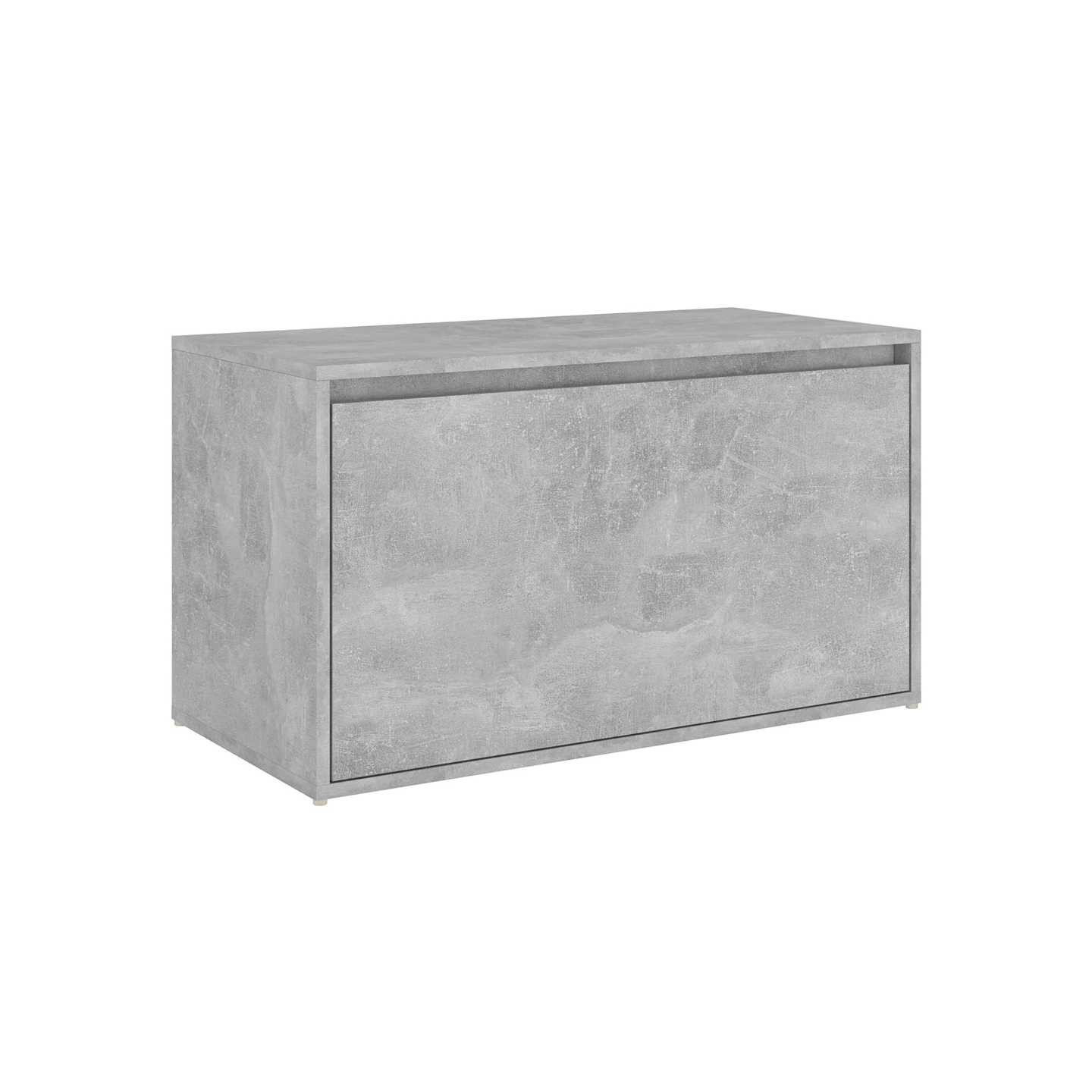 Banc d'entrée 80x40x45 cm Gris béton Bois d'ingénierie