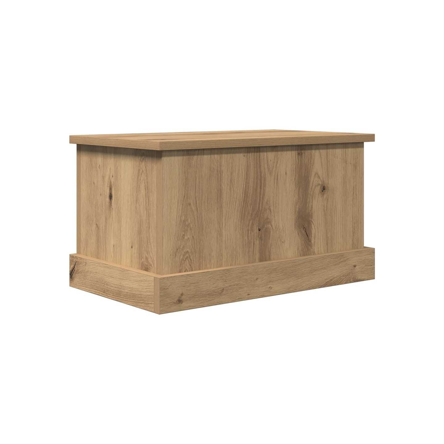 Boîtes de rangement chêne artisanal 30x50x28 cm bois ingénierie