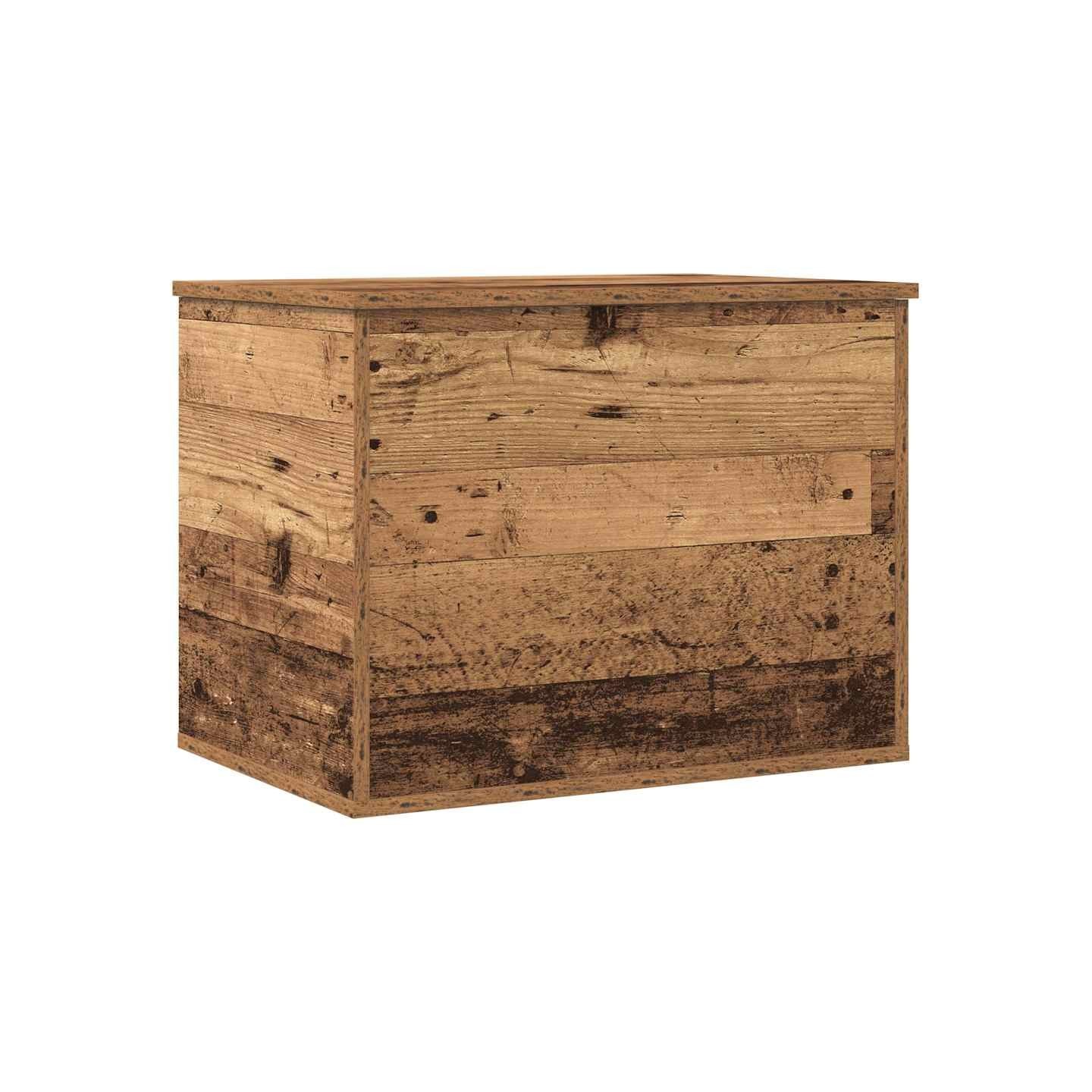 Boîte de Rangement Bois ancien 60 x 42 x 46 cm