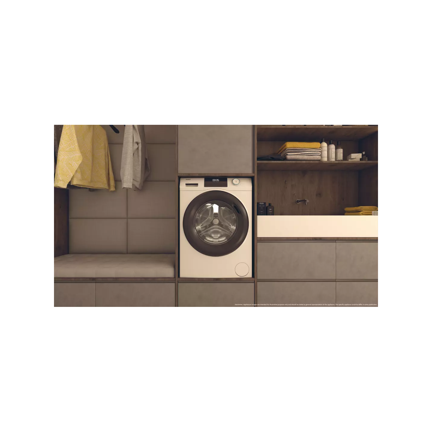 Lave-linge Haier I-Pro HW80BP14929AS 8 kg 1400 tr | Nimestore