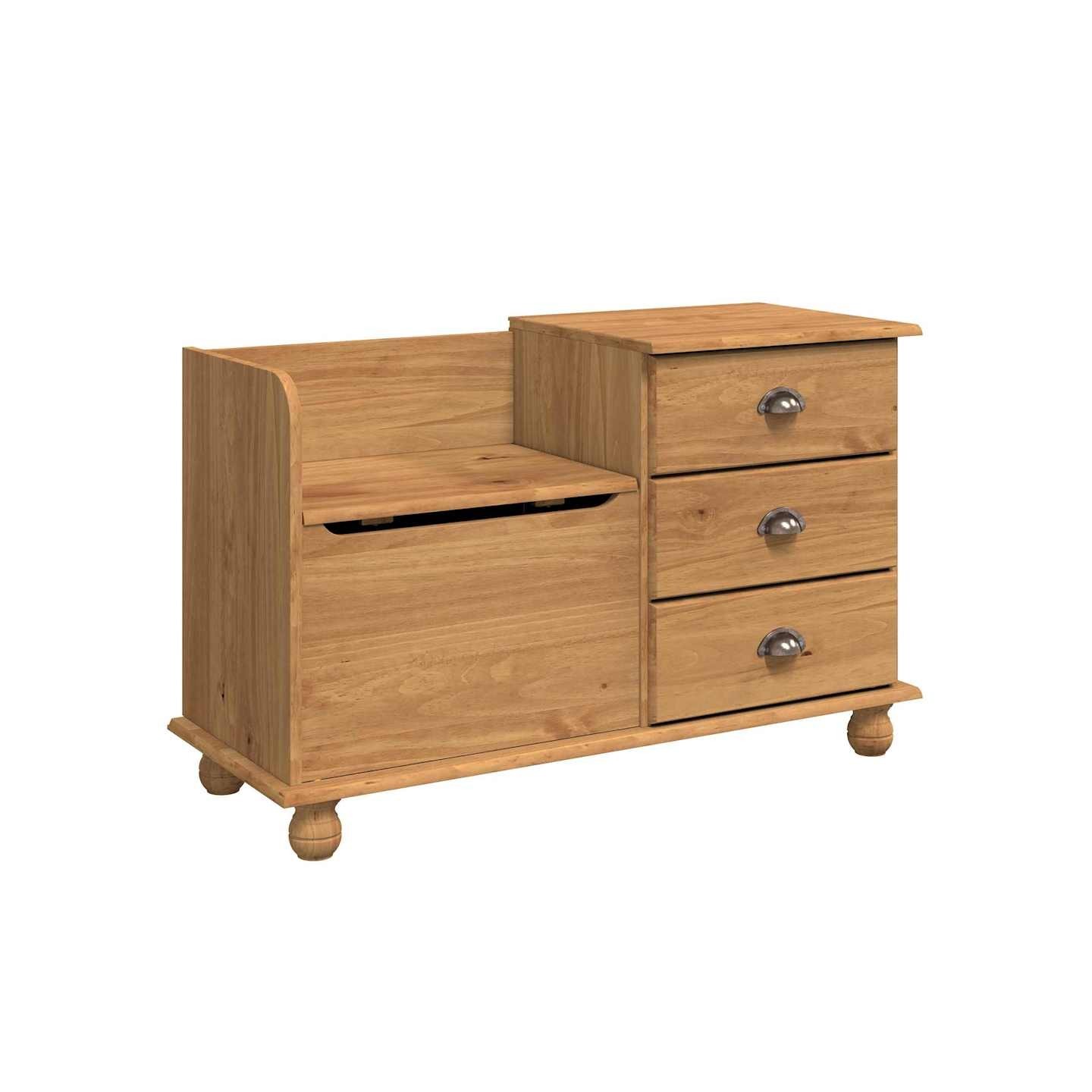 Banc de rangement avec tiroir ASKIM Marron 100 x 39 x 62 cm