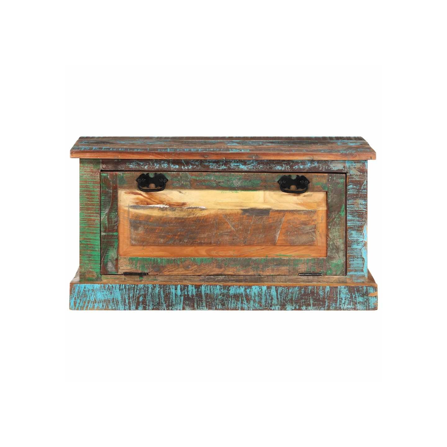 Banc de rangement de chaussures Bois de récupération