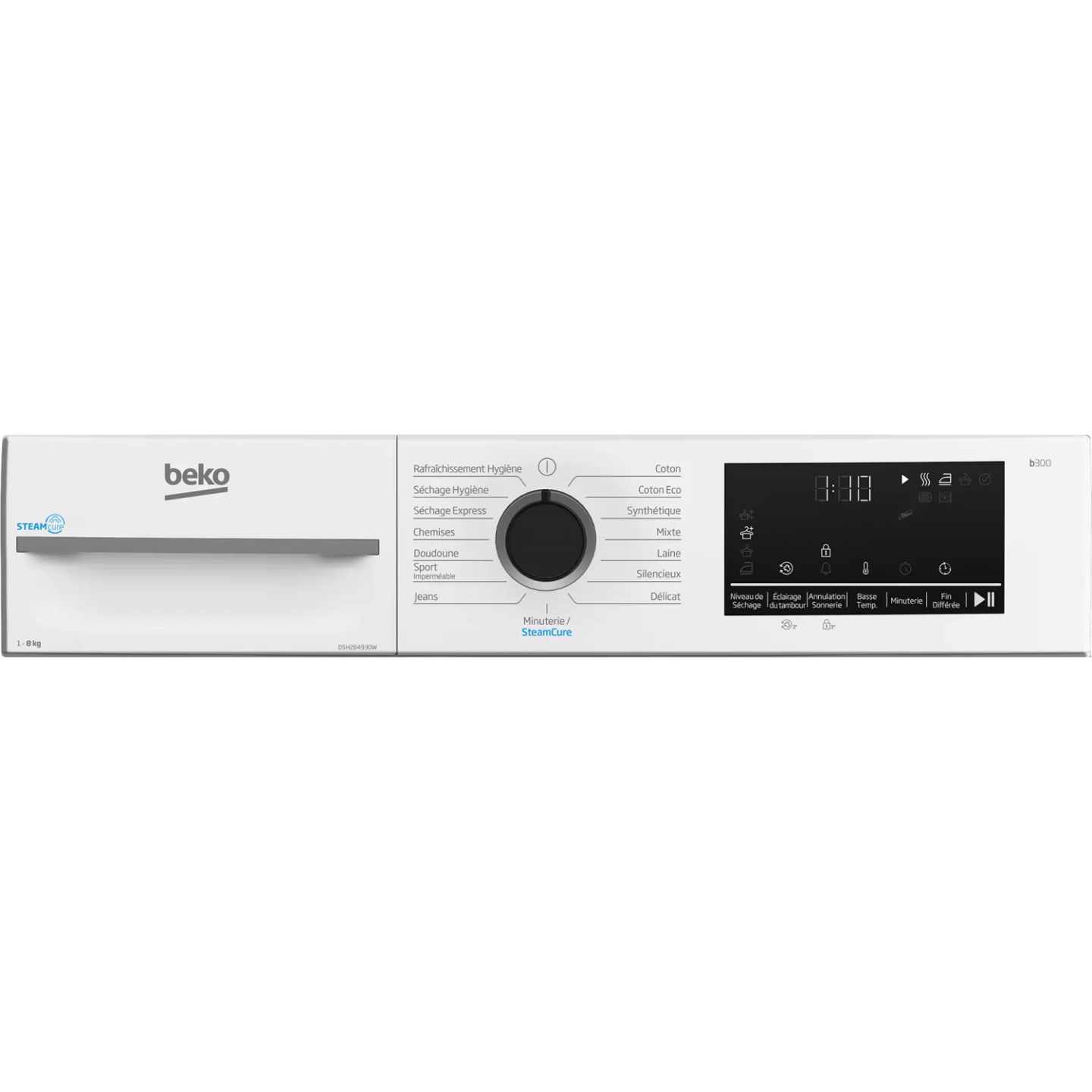Sèche-linge pompe à chaleur Beko D5H284930W 8 kg | Nimestore