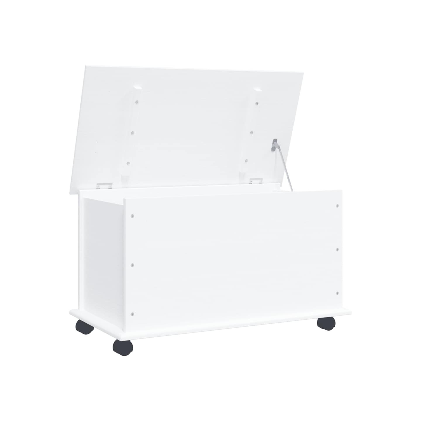 Coffre de rangement et roulettes ALTA blanc 73x39,5x43 cm