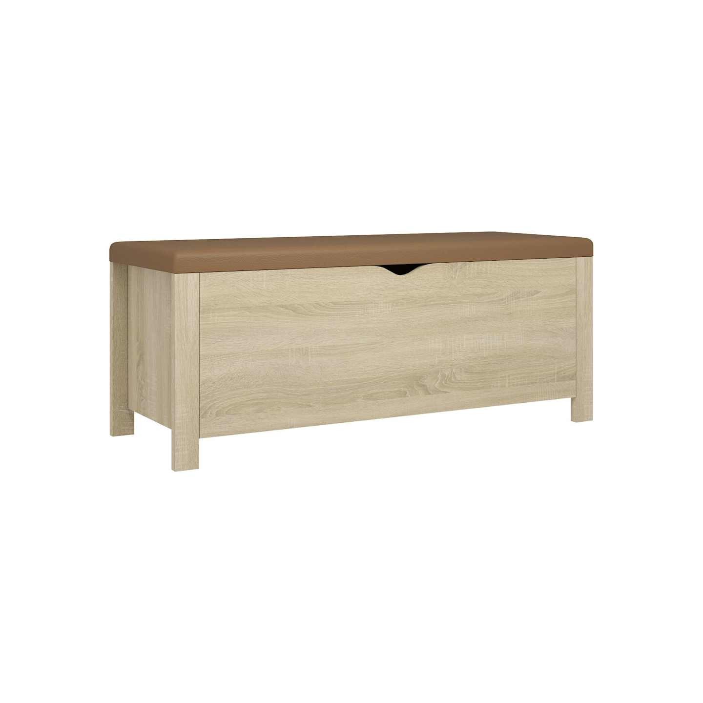 Boîte de rangement coussin Chêne sonoma 105x40x45 cm Aggloméré