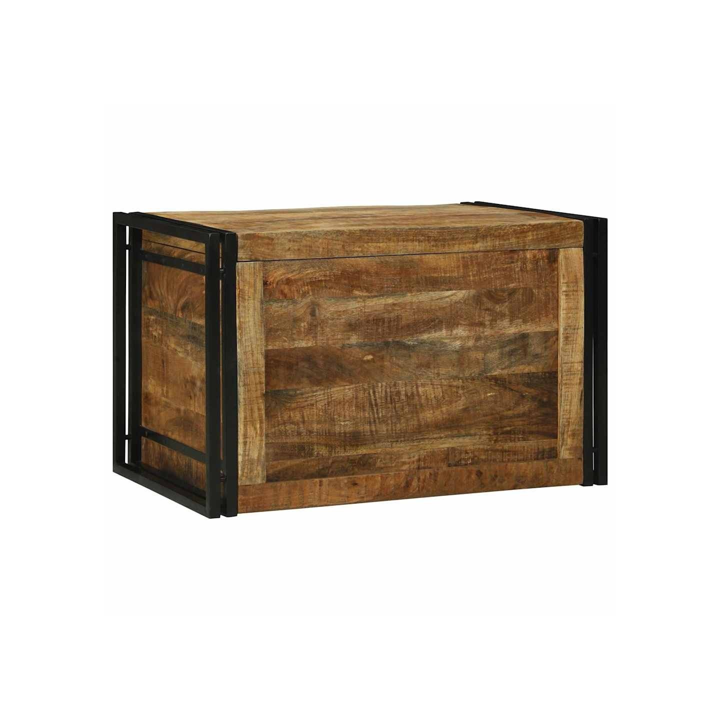 Boîte de rangement Marron et Noir 80 x 50 x 50 cm
