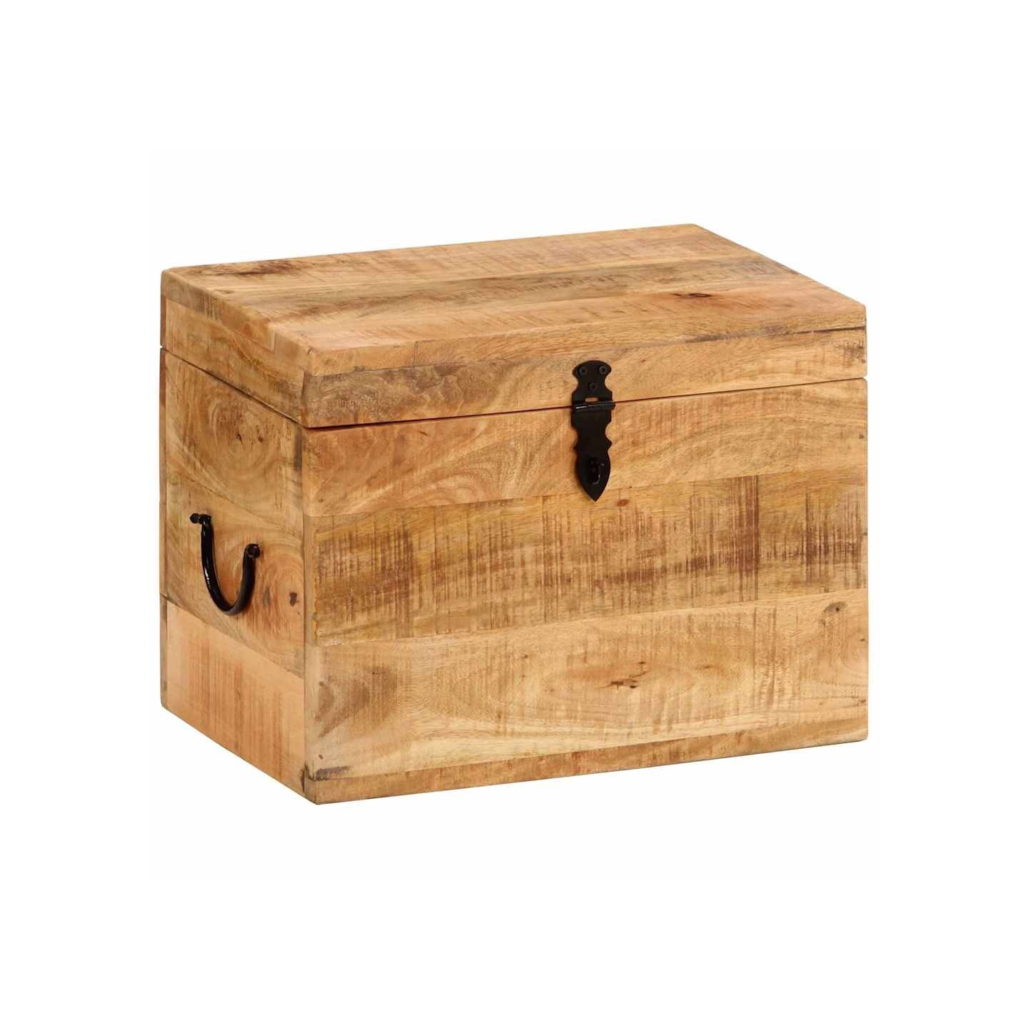 Boîte de rangement 39x28x31 cm Bois massif d'acacia