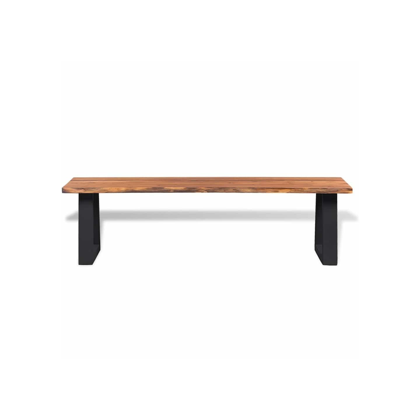 Banc en bois d'acacia massif 160 cm