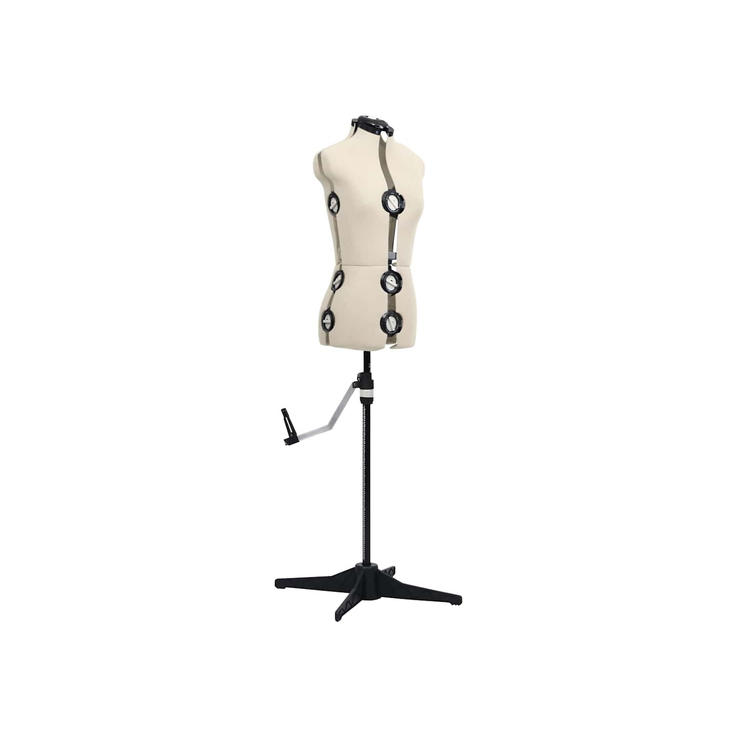 Mannequin de robe ajustable pour femme Crème S Taille 33-40