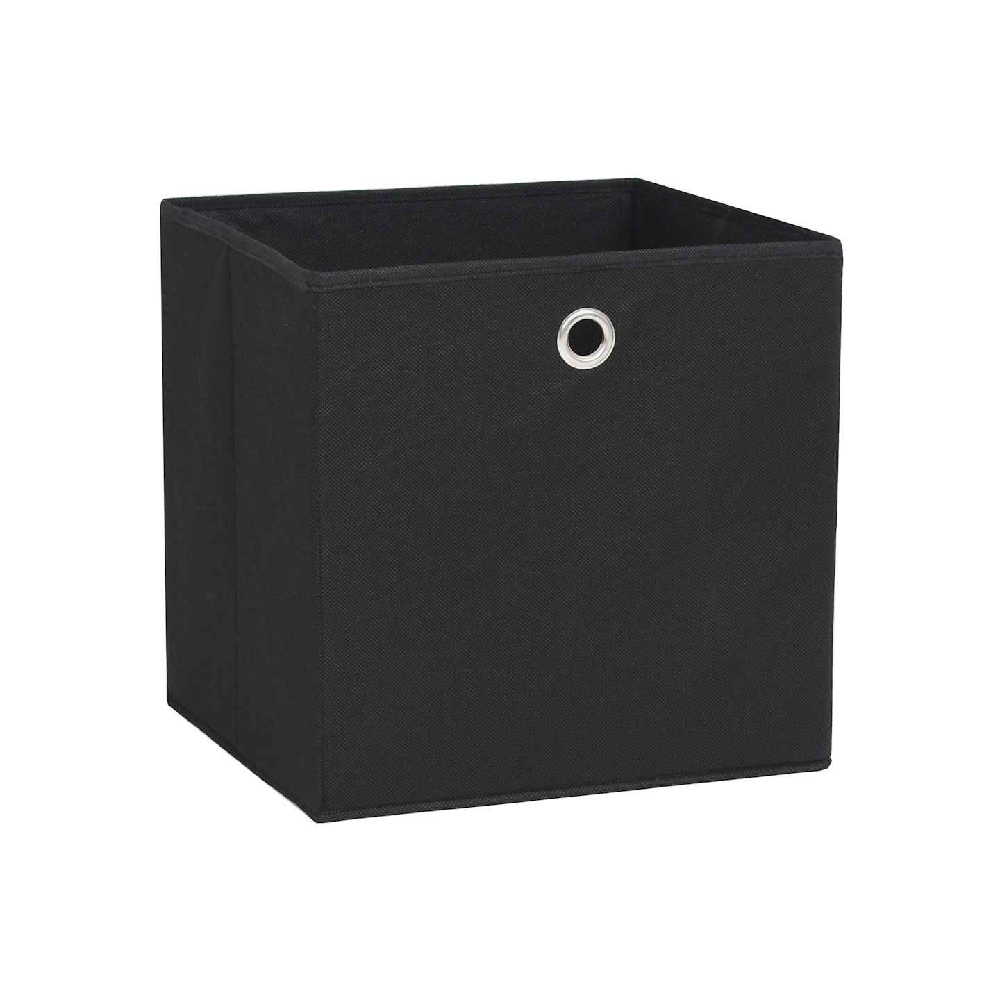 Boîtes de rangement 4 pcs Tissu intissé 28x28x28 cm Noir