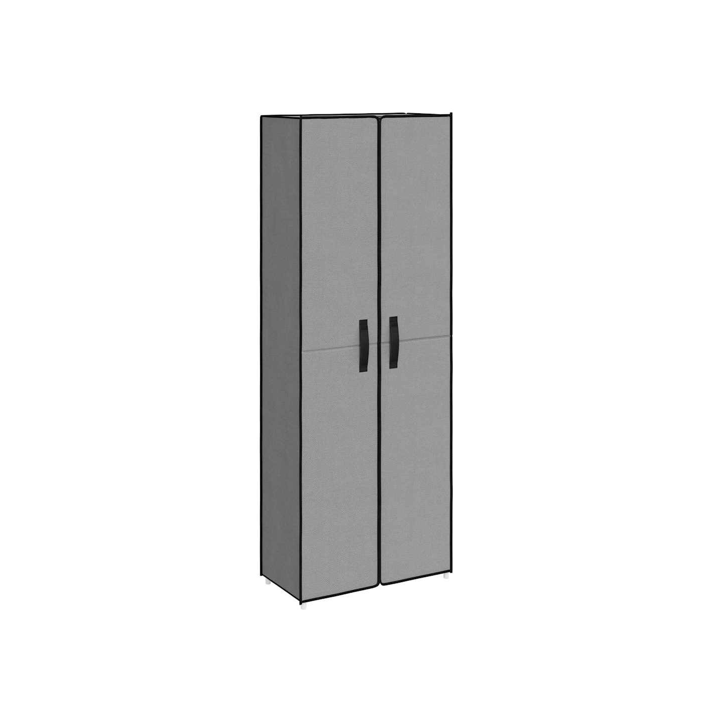 Armoire à chaussures Gris 60x30x166 cm Tissu