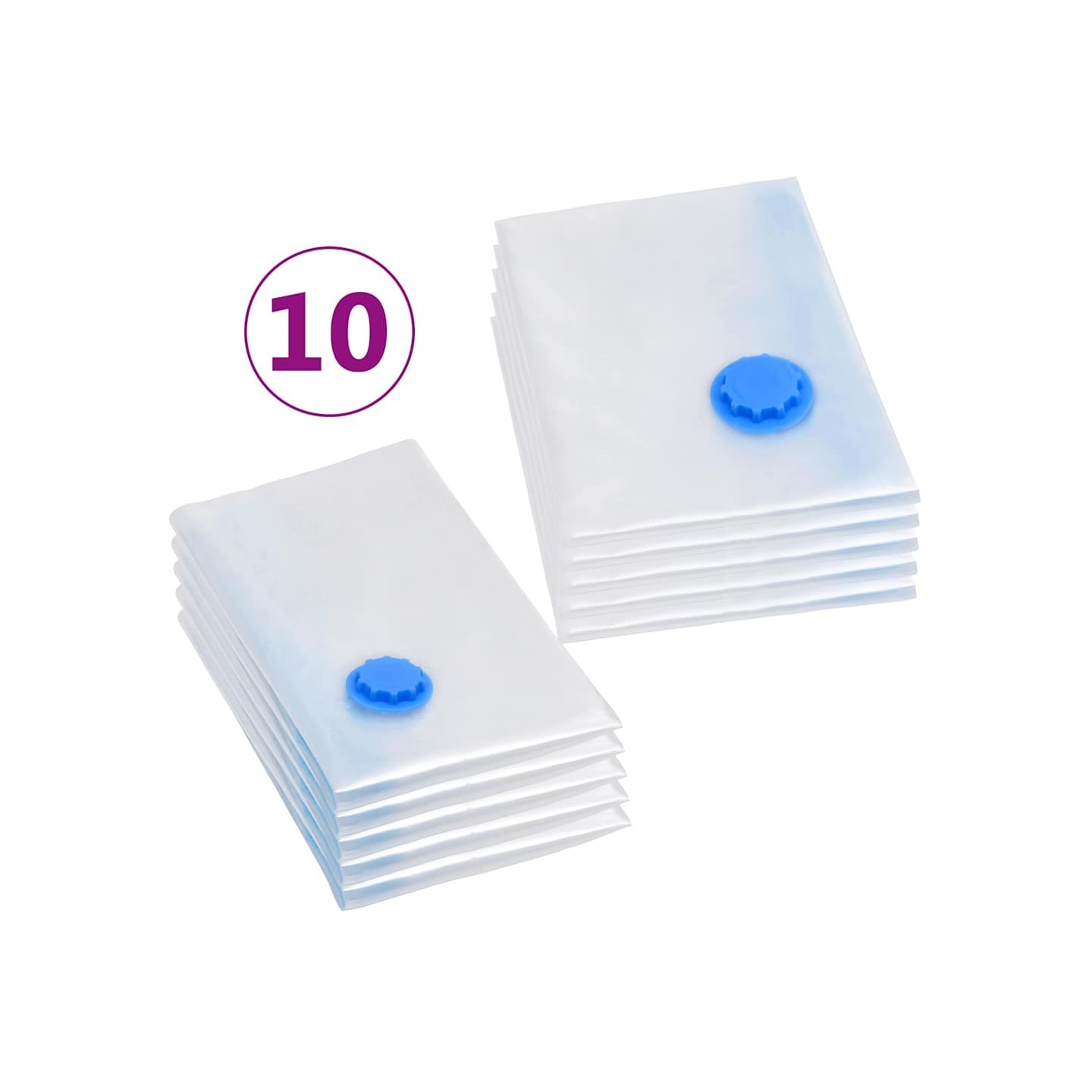 Sacs de voyage sous vide Sacs de vêtements 2 tailles 10 pcs