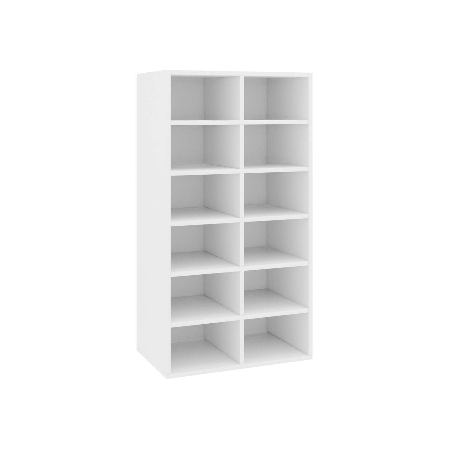 Étagère à chaussures Blanc 54x34x100,5 cm Bois d'ingénierie