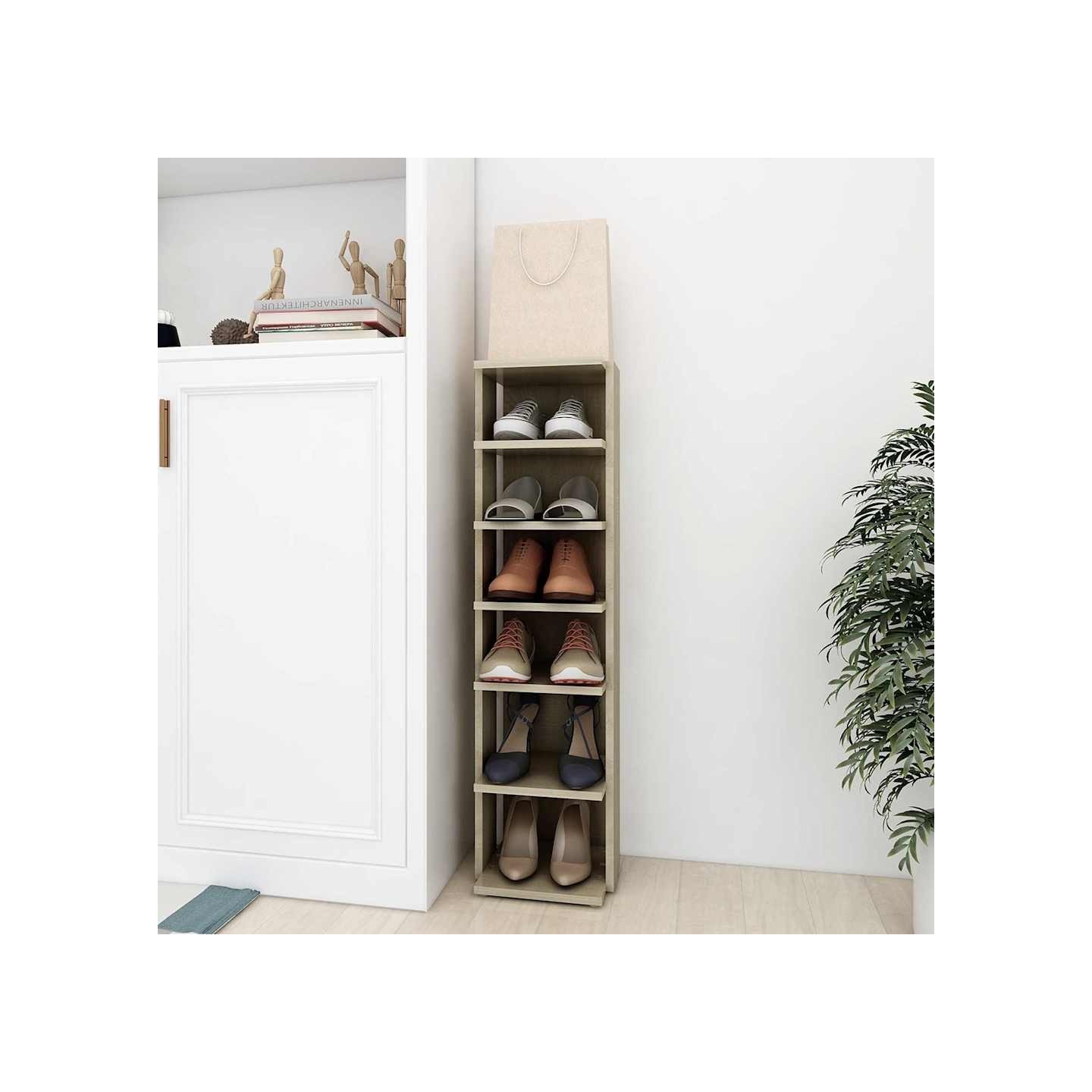 Armoire à chaussures Chêne sonoma 27,5x27x102 cm