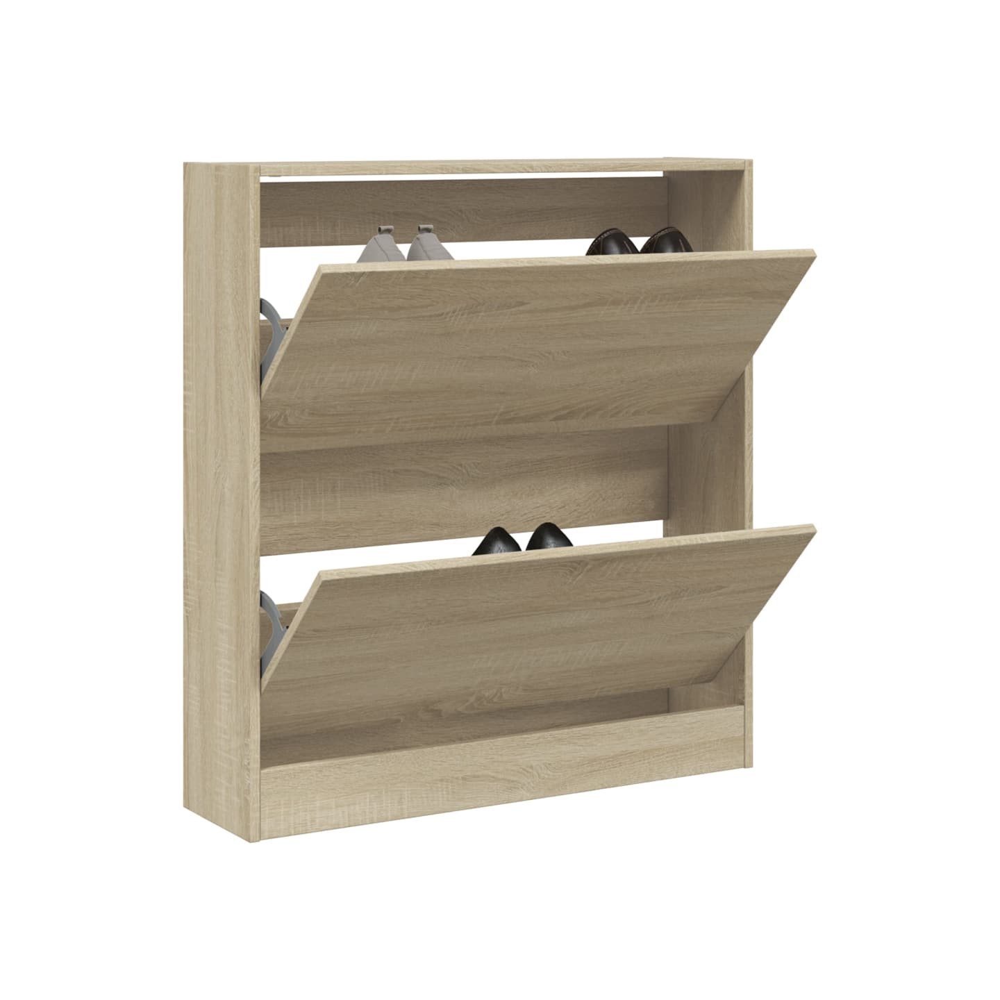 Armoire à chaussures chêne sonoma 80x21x87,5 cm bois ingénierie