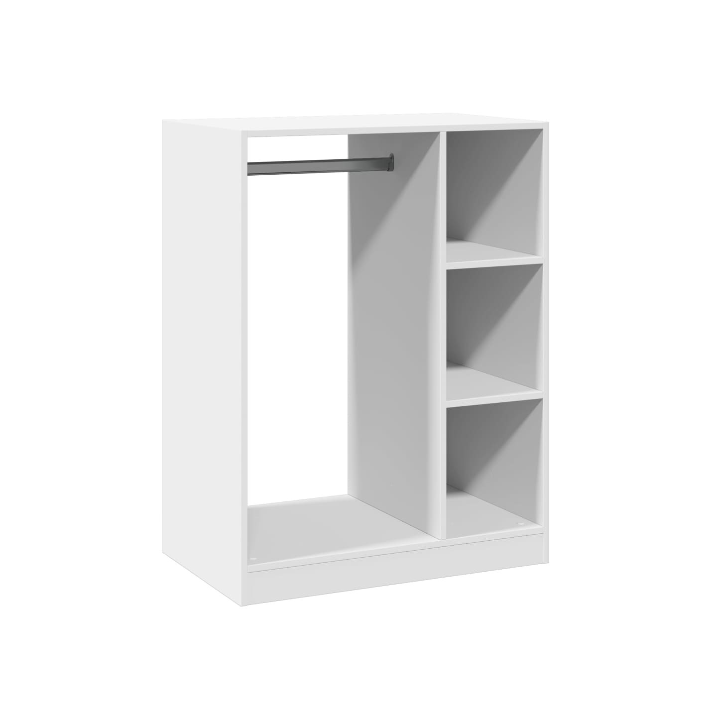 Garde-robe blanc 77x48x102 cm bois d'ingénierie