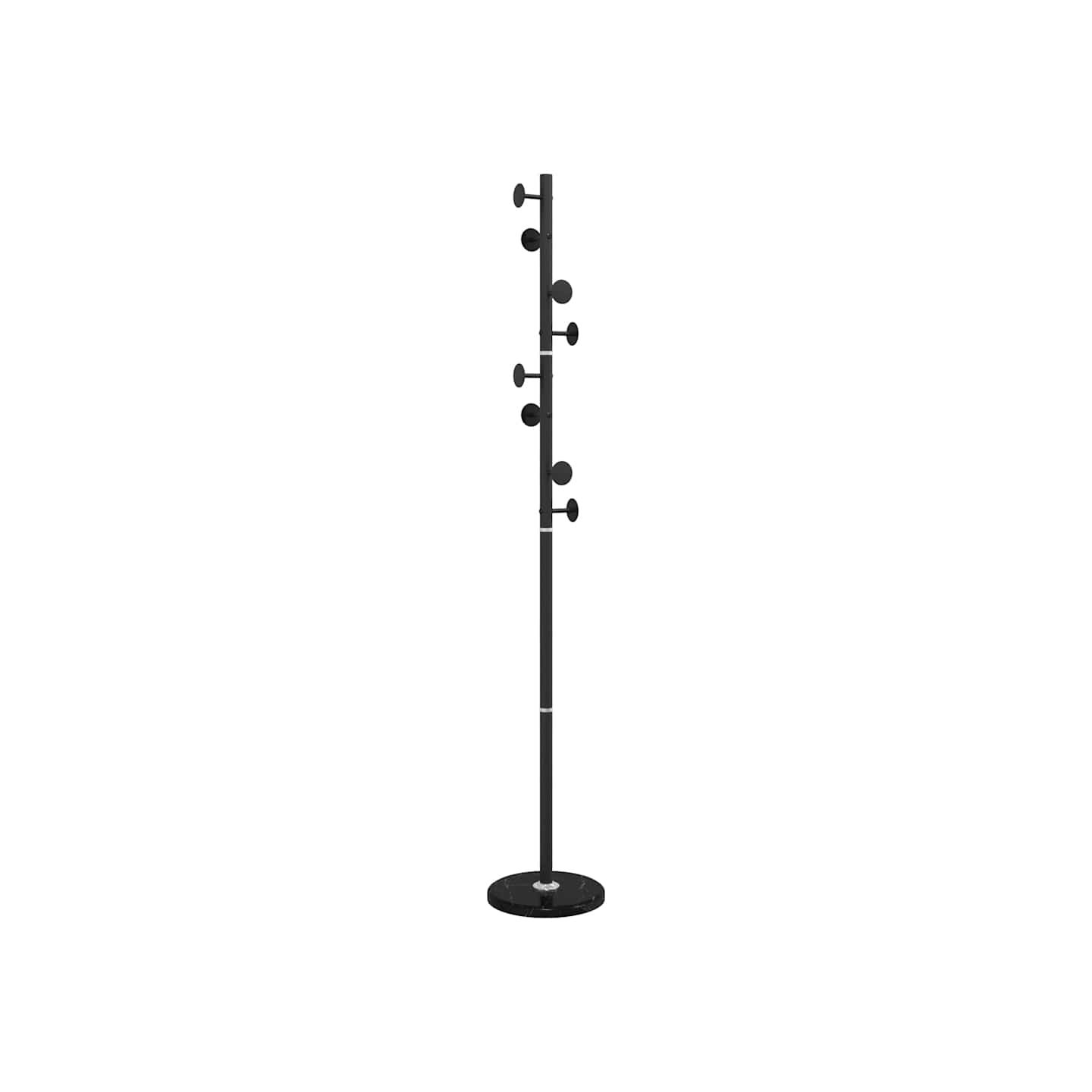 Porte-manteau noir 176 cm fer enduit de poudre