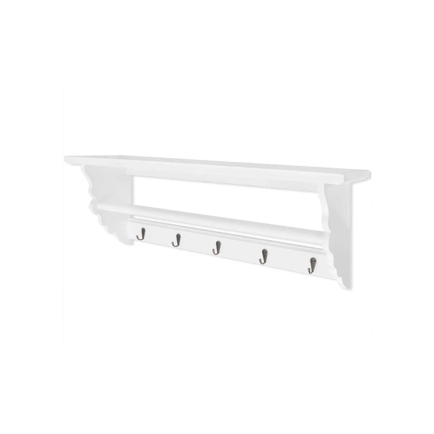 Porte-manteau PFDM blanc style baroque
