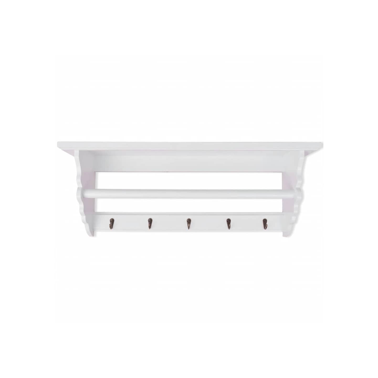 Porte-manteau PFDM blanc style baroque