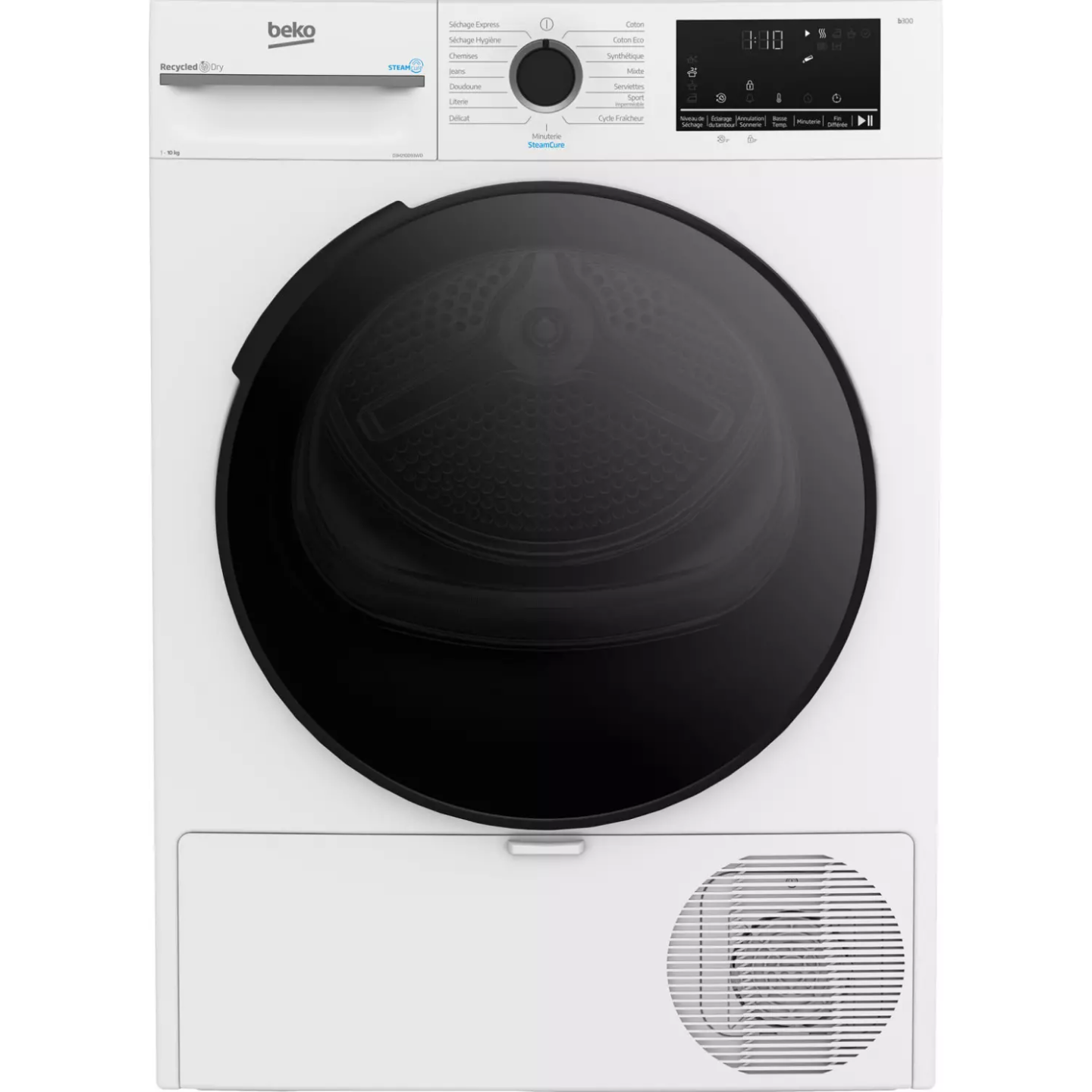 Sèche-linge pompe à chaleur Beko D3H210D93WD 10 kg | Nimestore