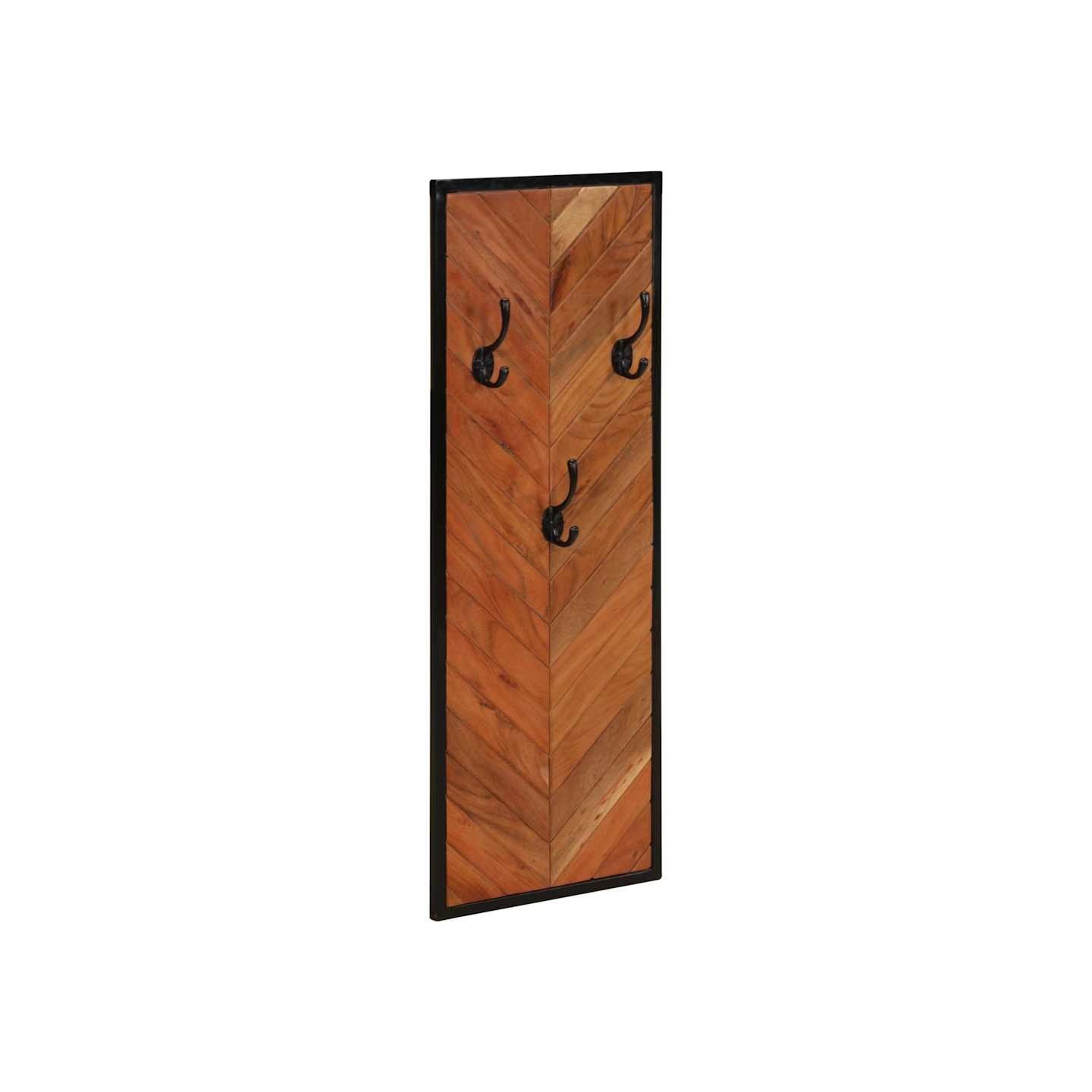 Porte-manteaux 2 pcs 35x1x90 cm bois massif acacia