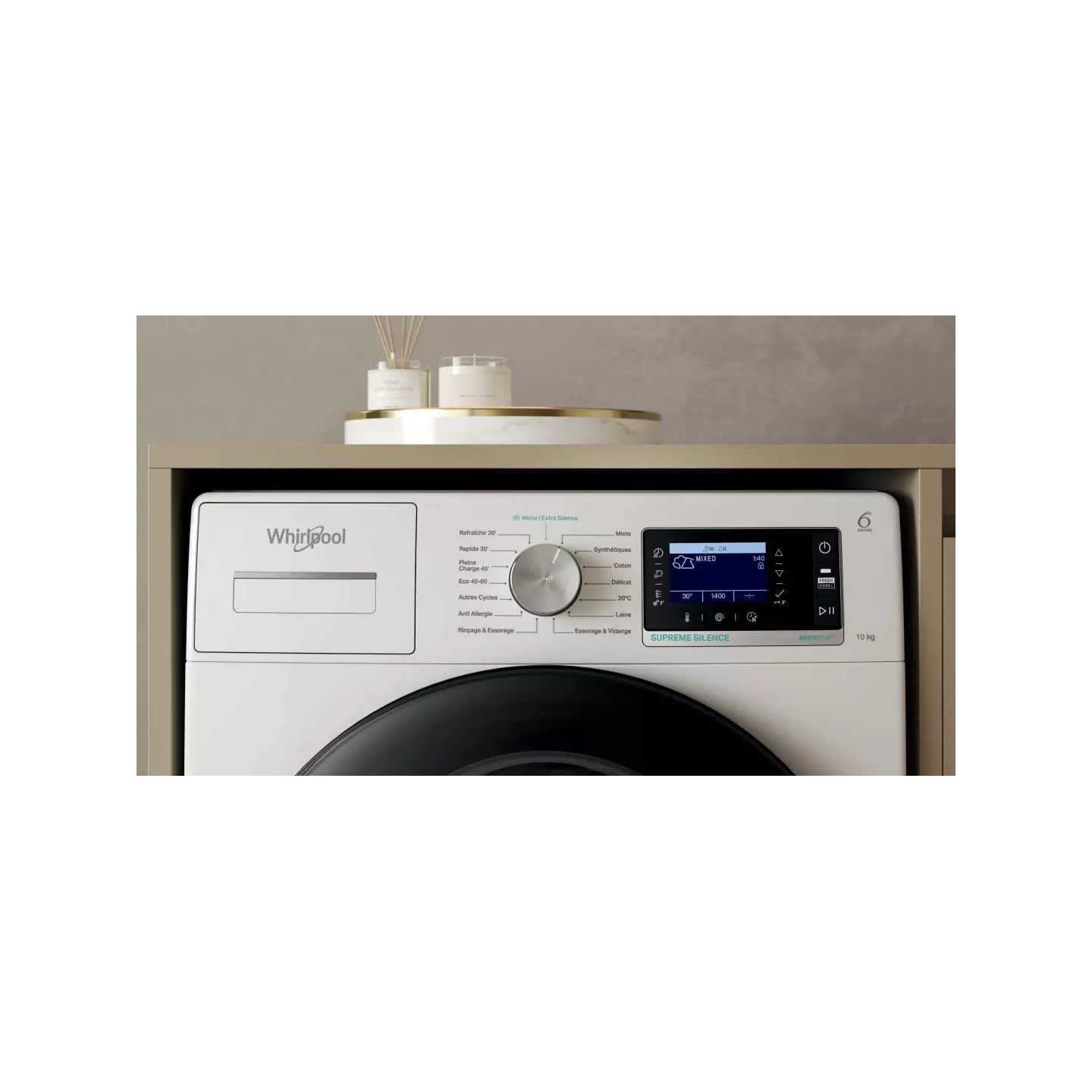 Lave-linge Whirlpool W608FR 10 kg 1400 tr moteur Zen | Nimestore