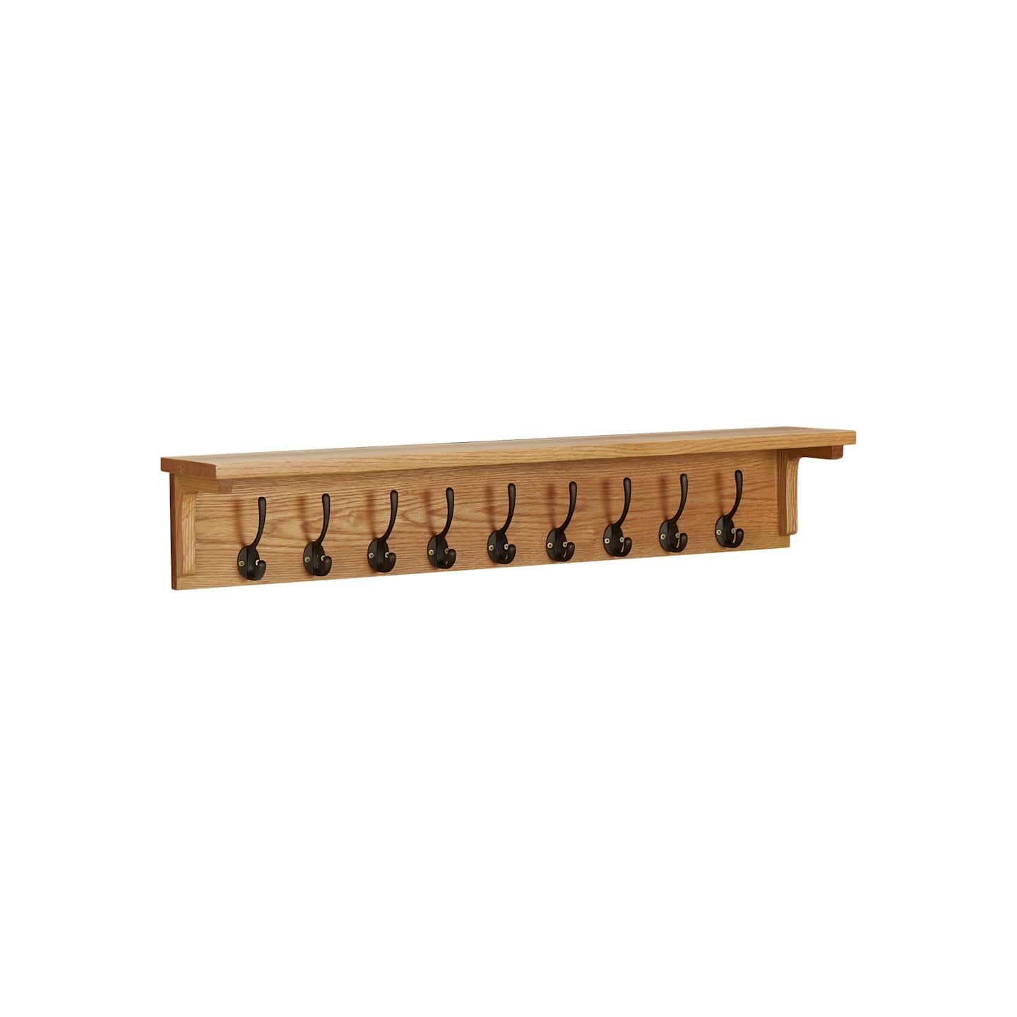 Porte-manteau 90x16x16 cm Bois de chêne massif