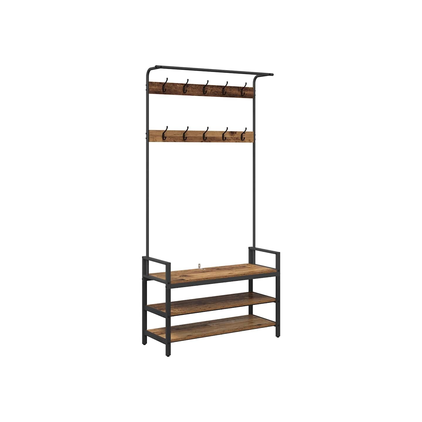 Porte-manteau Bois ancien 95 x 34 x 184 cm Bois d'ingénierie